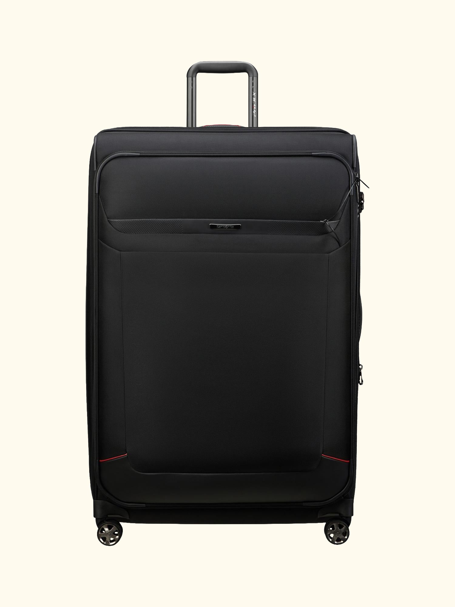 Pro-DLX 6 TRVL 4-Wheel Spinner 84cm Expandable Extra Large Suitcase, 160L, Black
