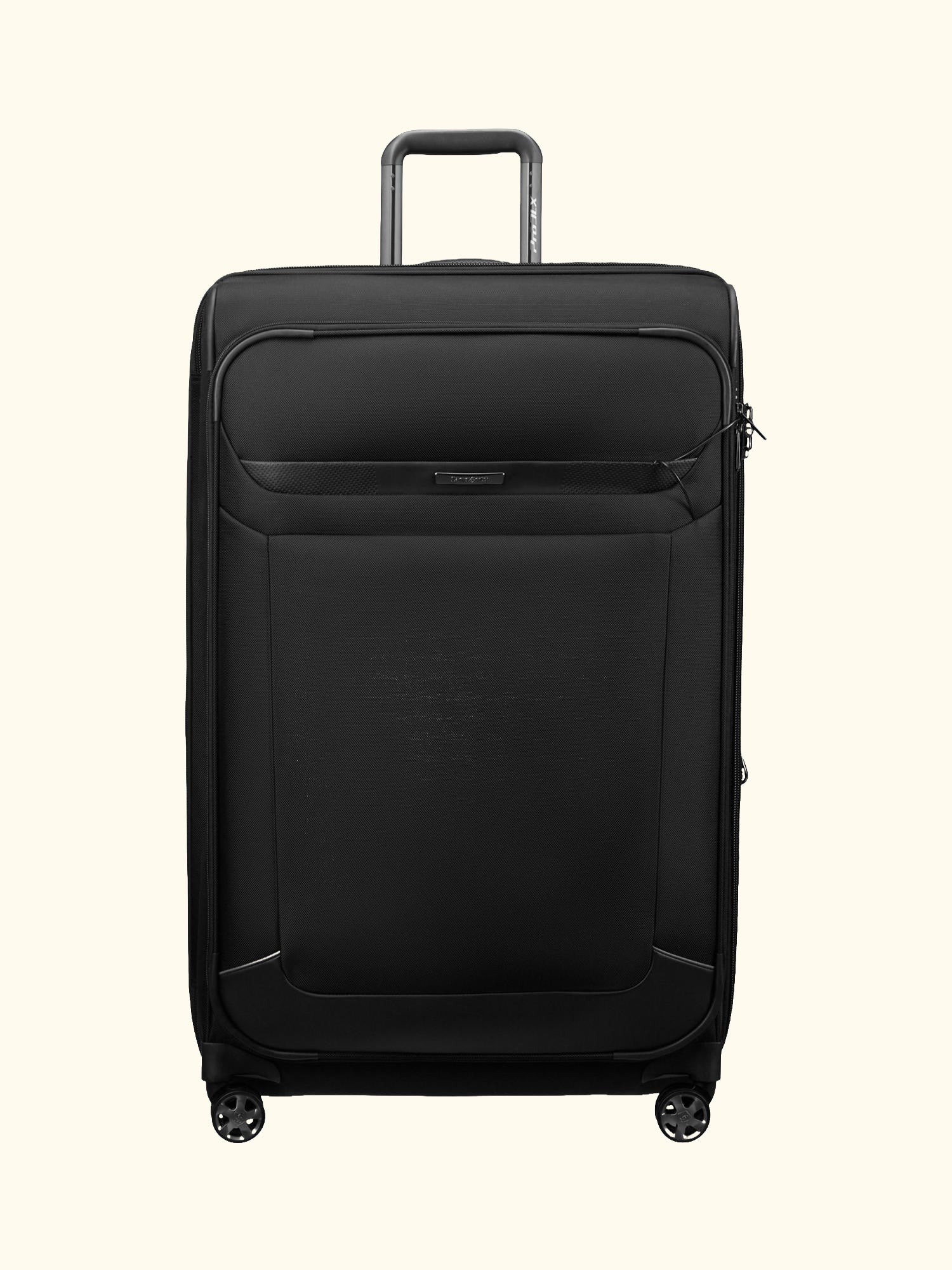 Pro-DLX 6 TRVL 4-Wheel Spinner 79cm Expandable Large Suitcase, 113L, Black
