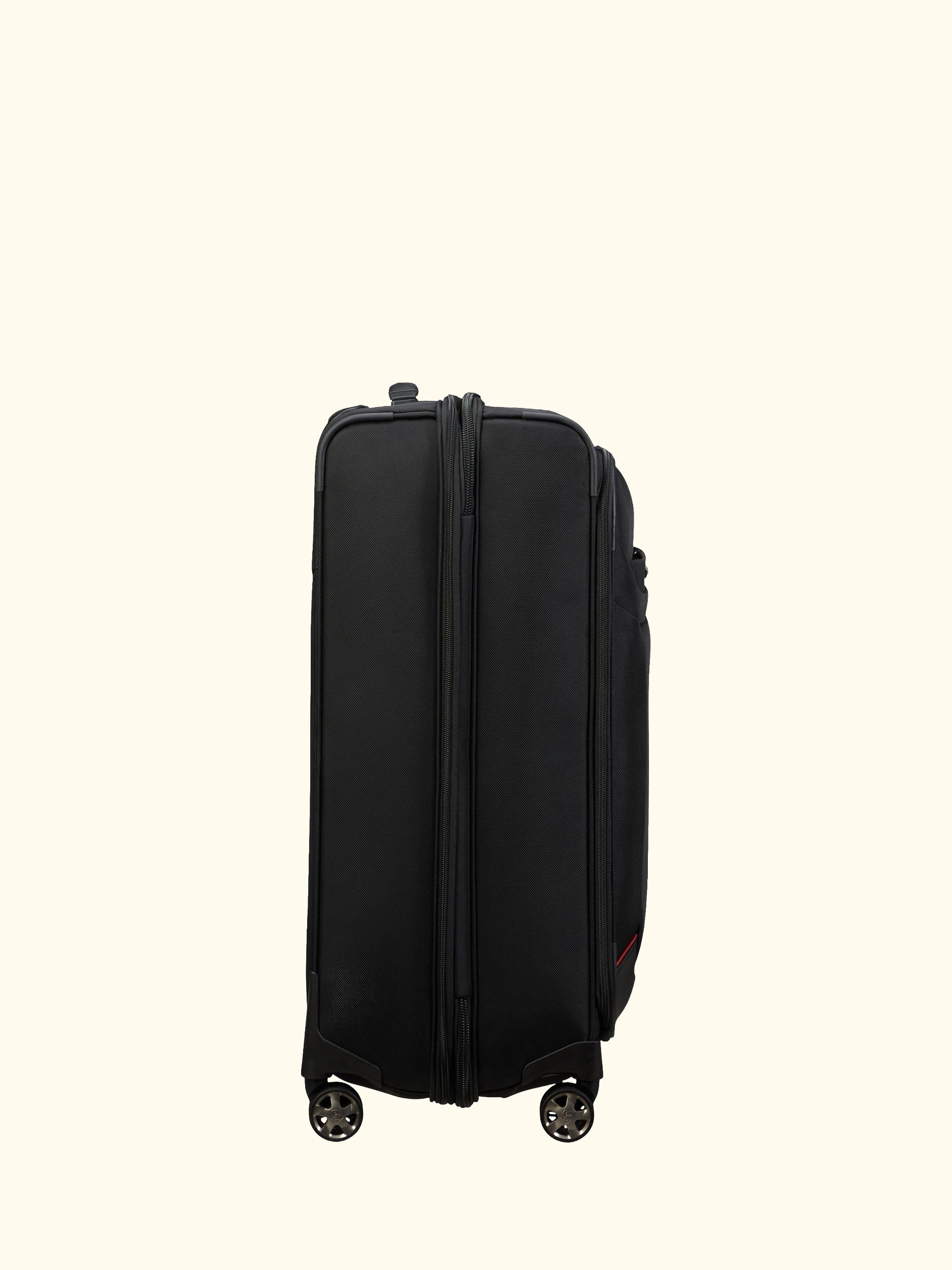Pro-DLX 6 TRVL 4-Wheel Spinner 67cm Expandable Medium Suitcase, 80L, Black