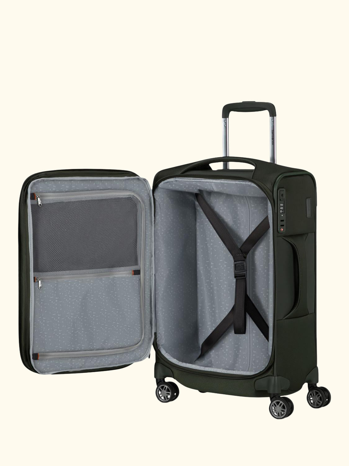 Re-Lite 4-Wheel Spinner 55cm Expandable Slim Cabin Case, 36L