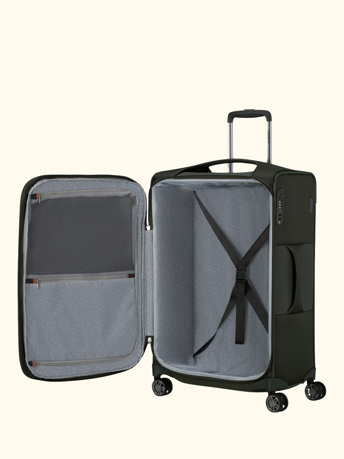 Re-Lite 4-Wheel Spinner 67cm Expandable Medium Suitcase, 79L