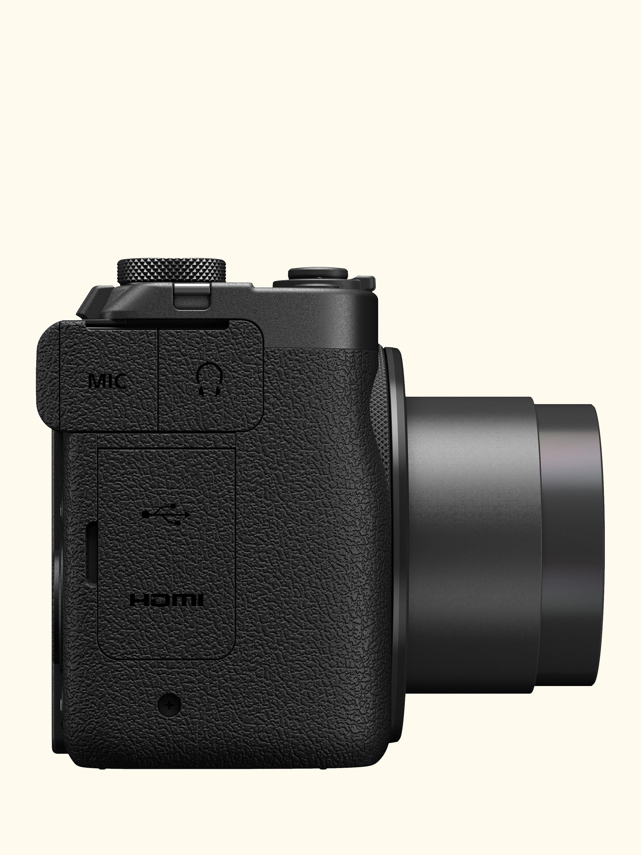 PowerShot V1 Vlogging Camera, 4K Ultra HD, 22.3MP, Wi-Fi, Bluetooth, 3" Vari-angle Touch Screen, Black
