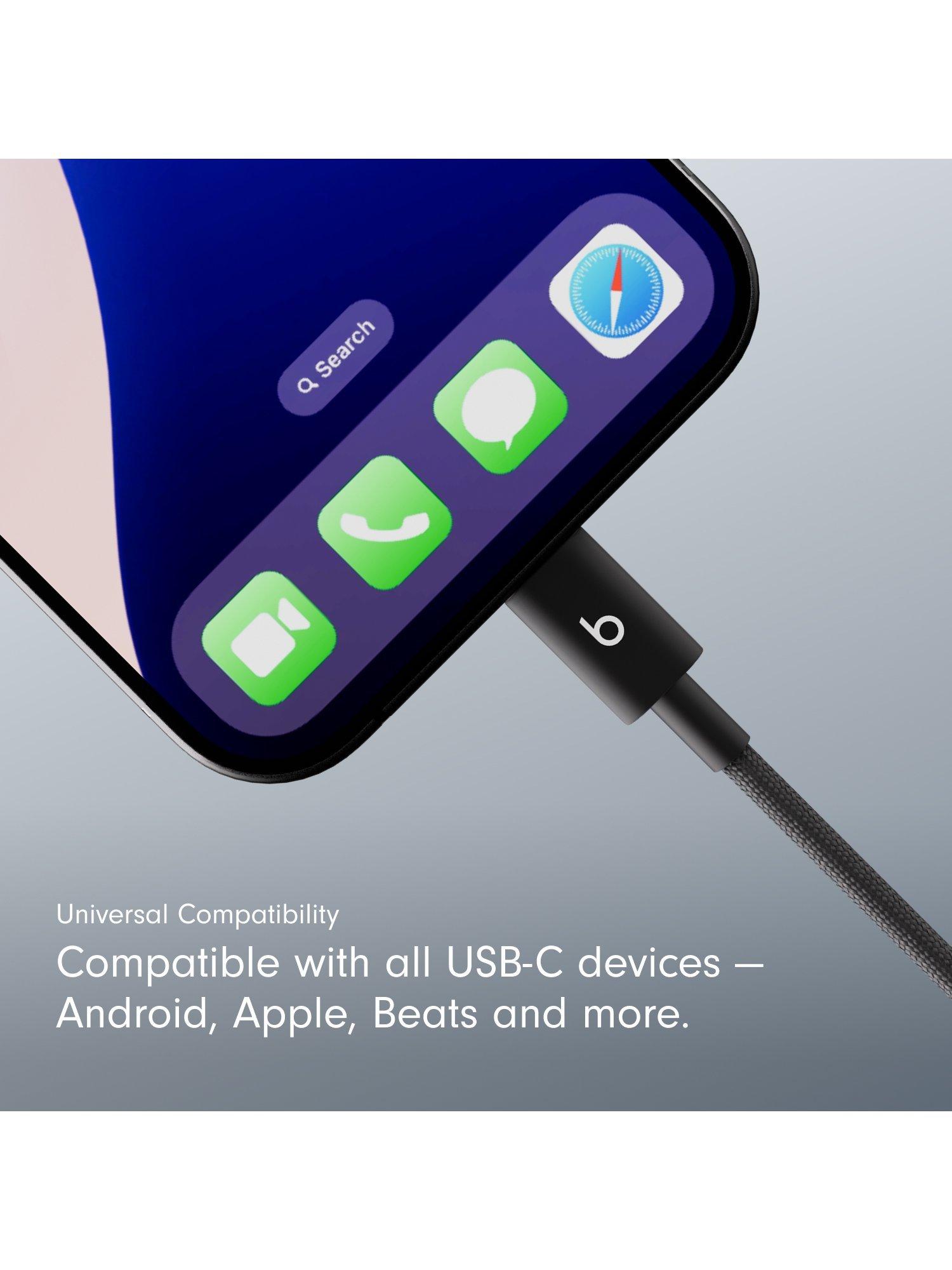 USB-A to USB-C Woven Cable, 1.5m