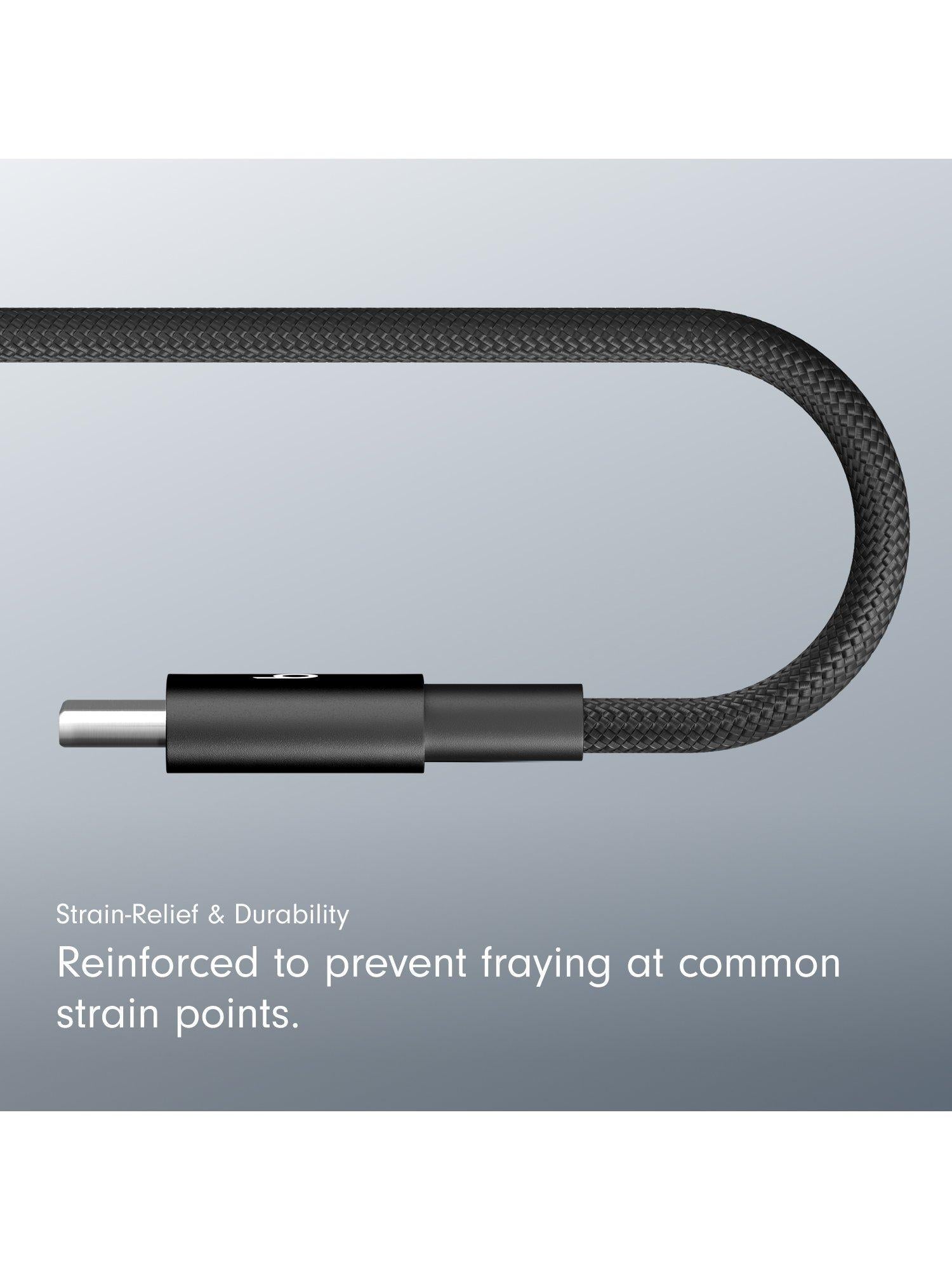 USB-A to USB-C Woven Cable, 1.5m