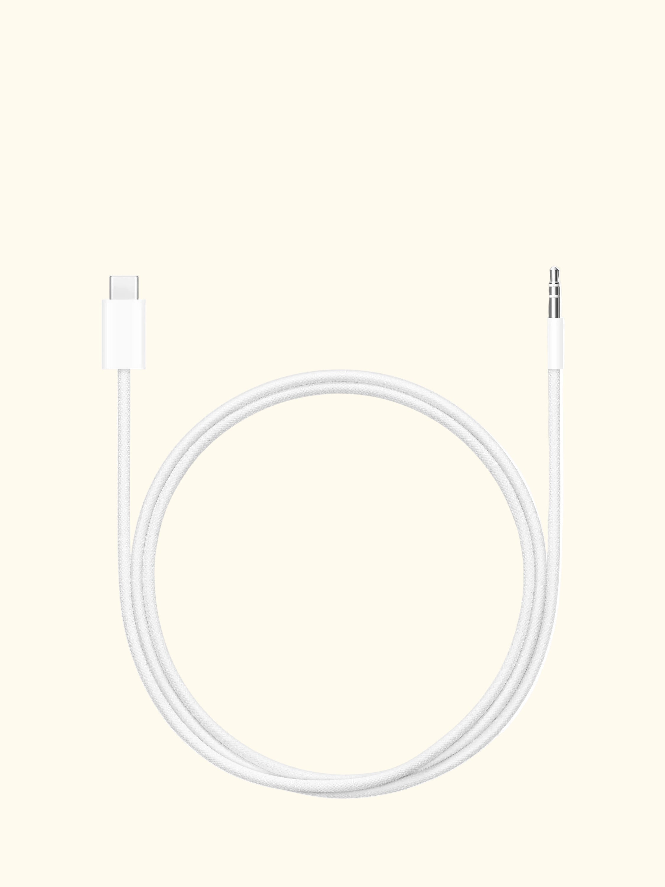 USB-C to 3.5mm Audio Cable, 1.2m, White