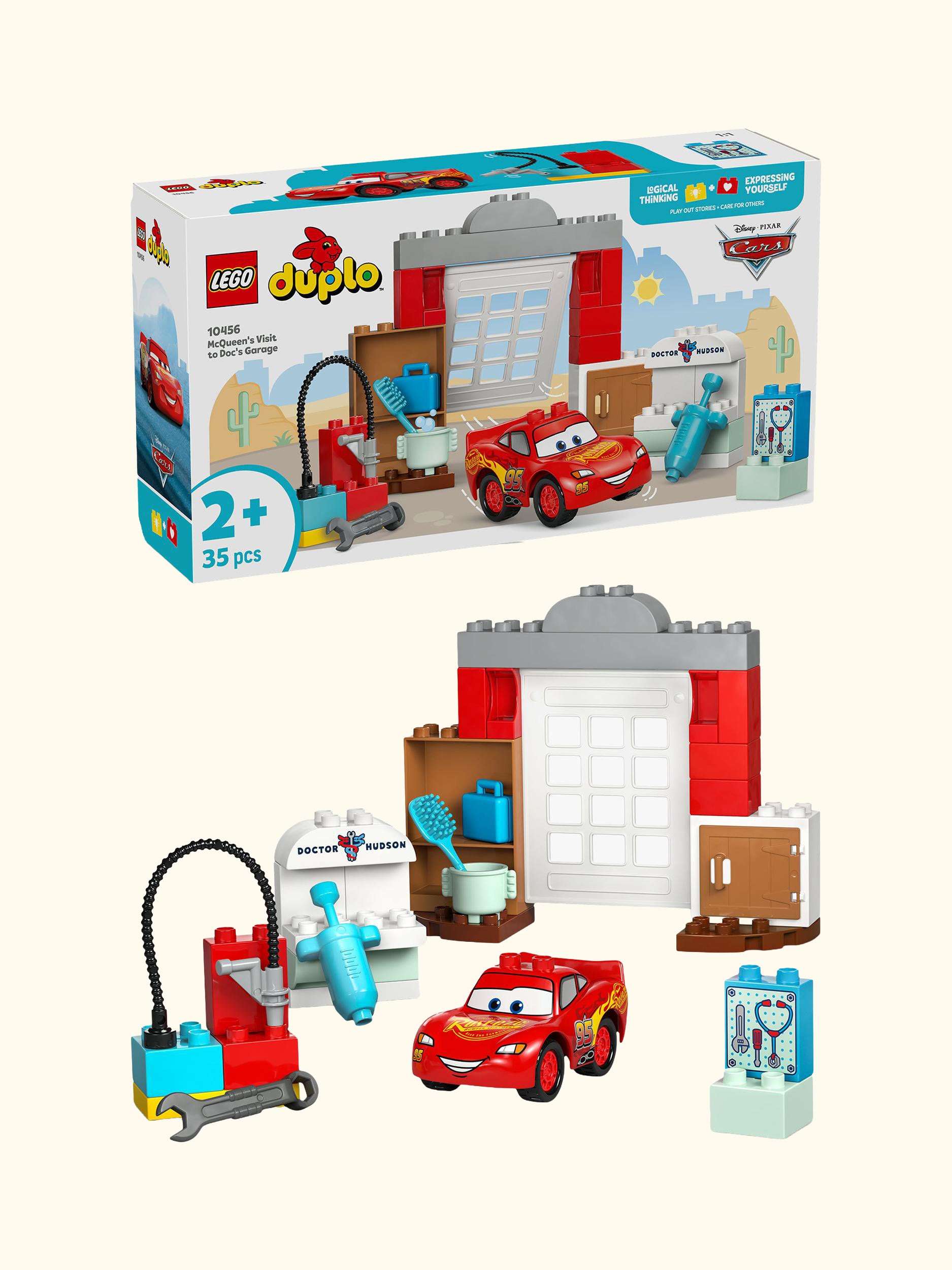 DUPLO 10456 Disney Pixar Cars McQueen's Visit to Doc's Garage