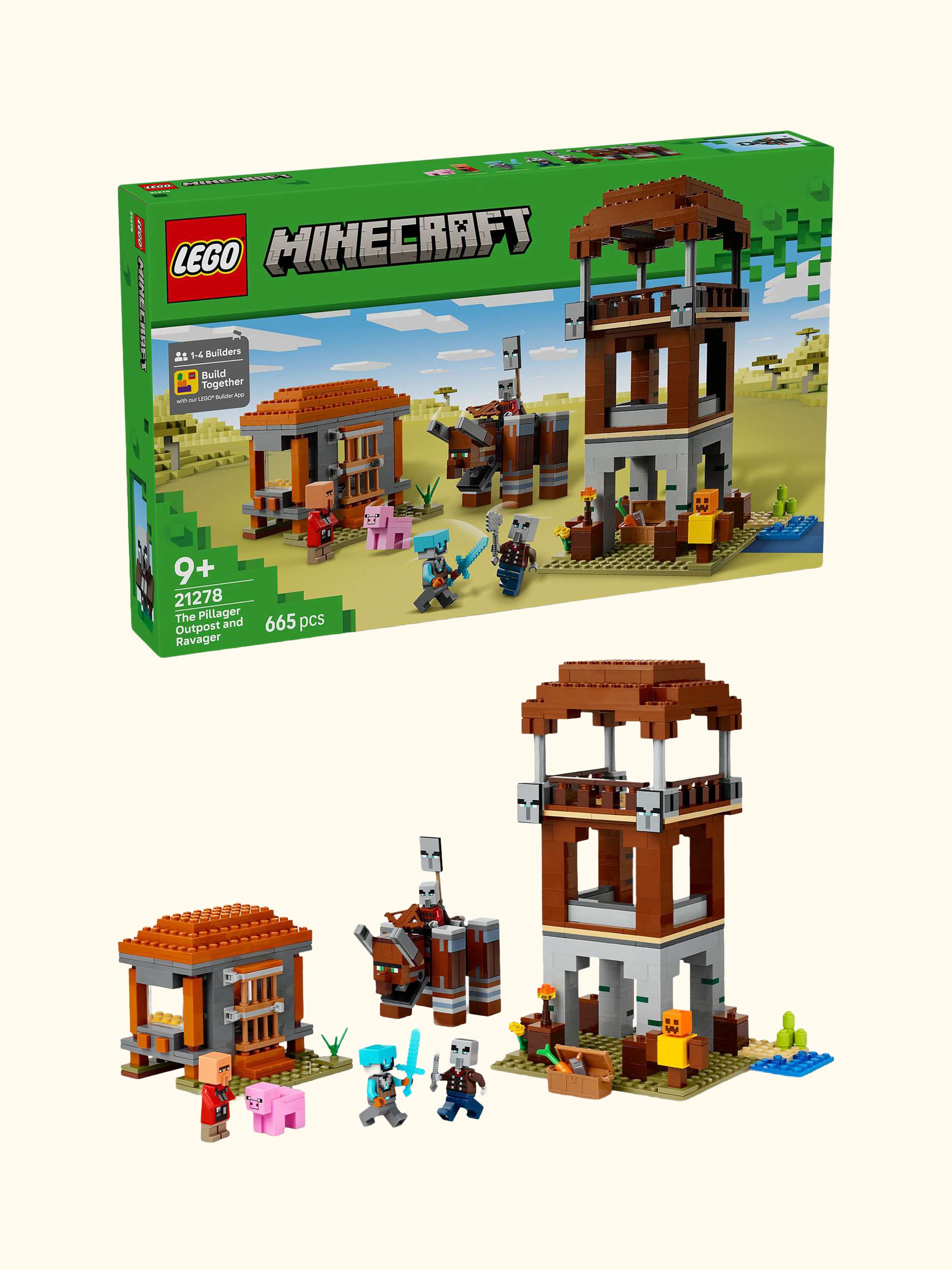 Minecraft 21278 The Pillager Outpost & Ravager