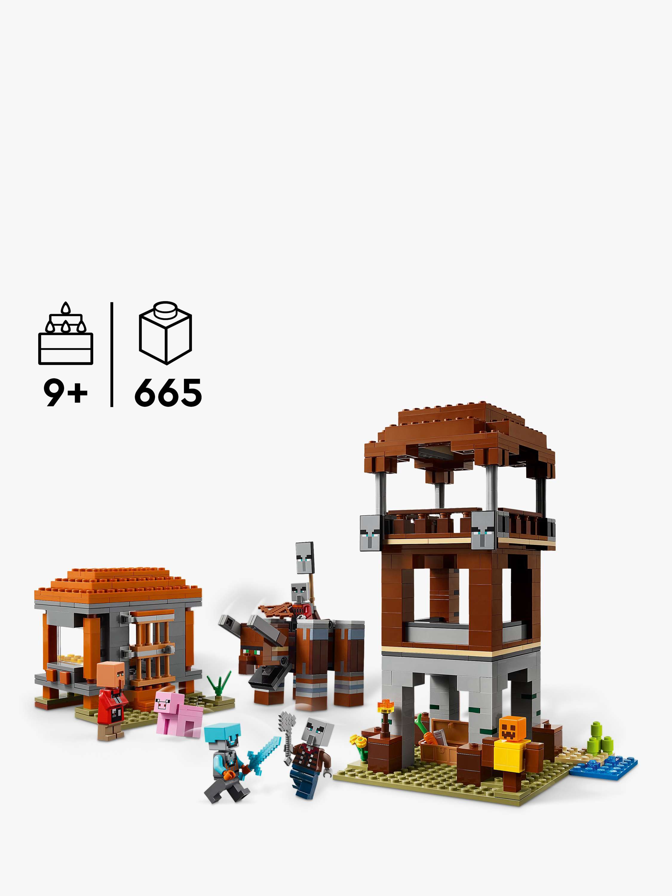 Minecraft 21278 The Pillager Outpost & Ravager
