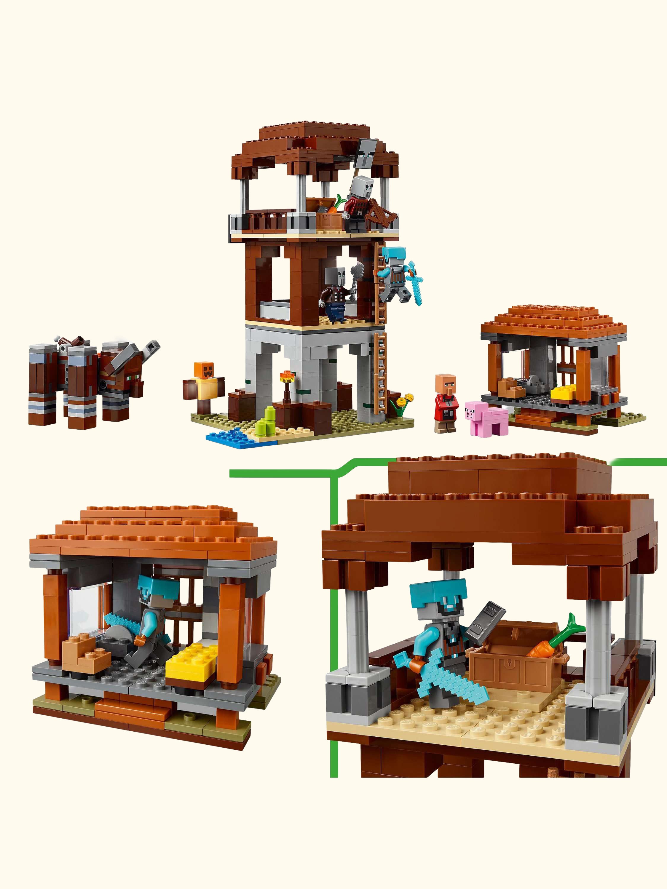 Minecraft 21278 The Pillager Outpost & Ravager