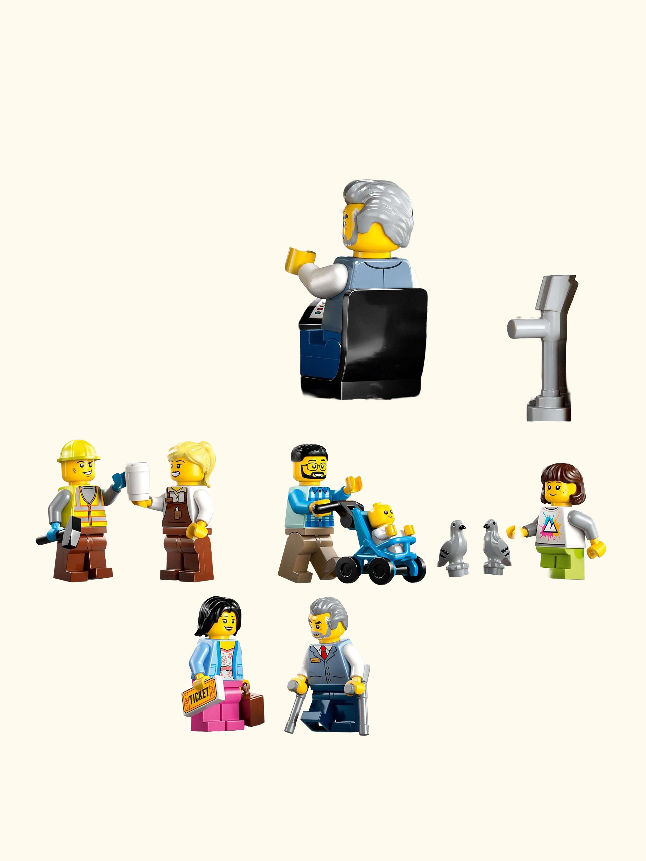 City 60469 Central Train Station Construction Toy Set