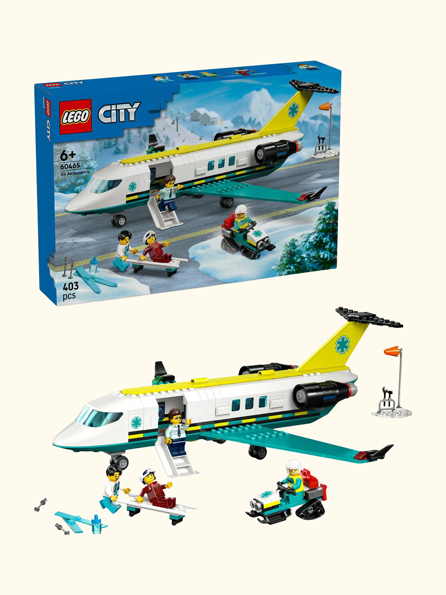 City 60465 Emergency Air Ambulance Airplane Toy