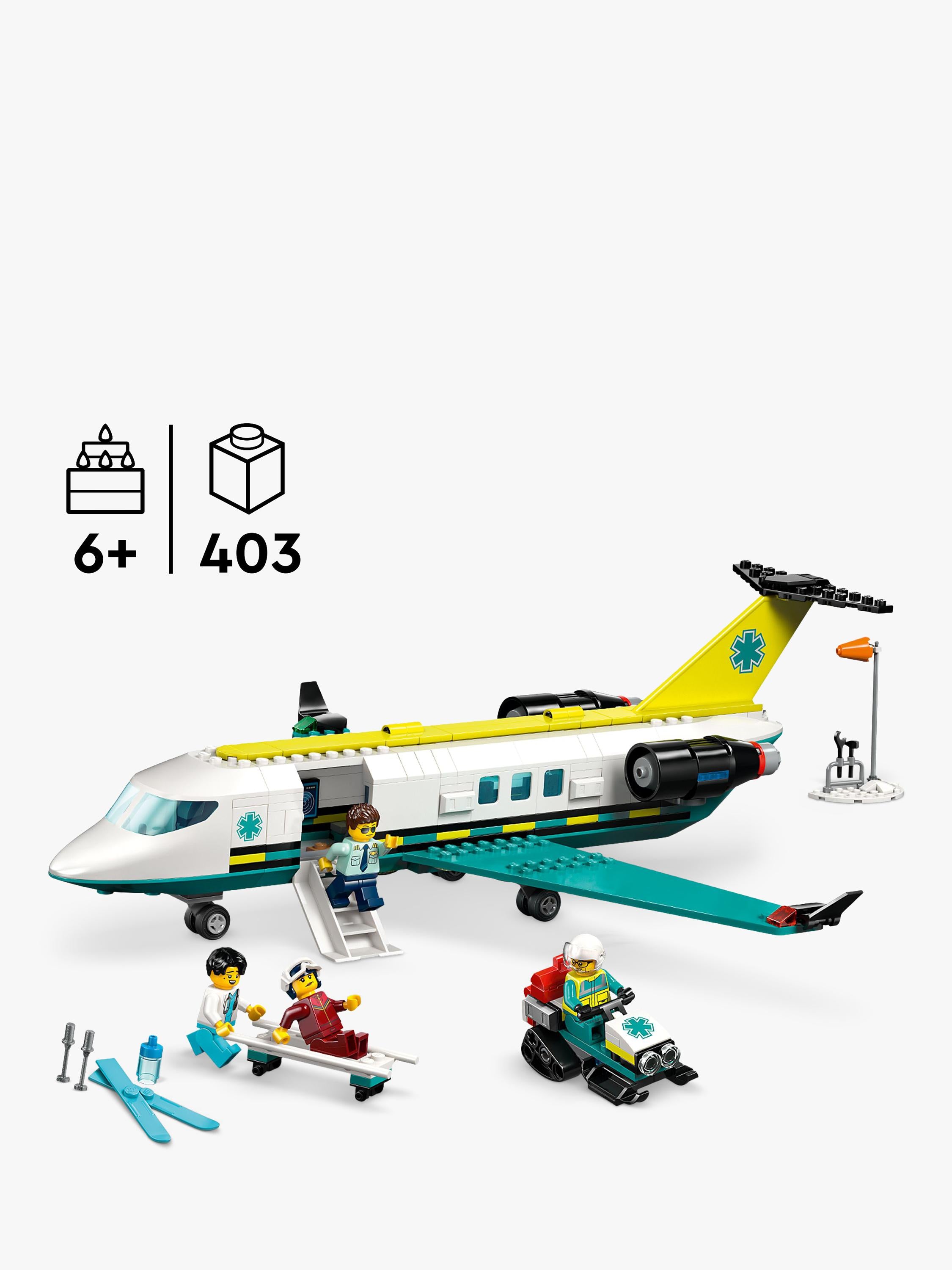 City 60465 Emergency Air Ambulance Airplane Toy