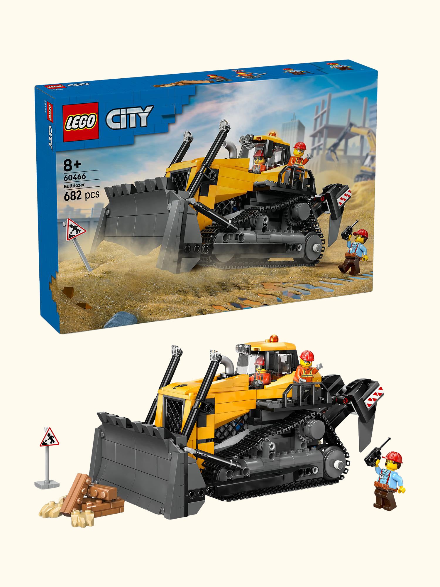 City 60466 Yellow Bulldozer Construction Vehicle Toy