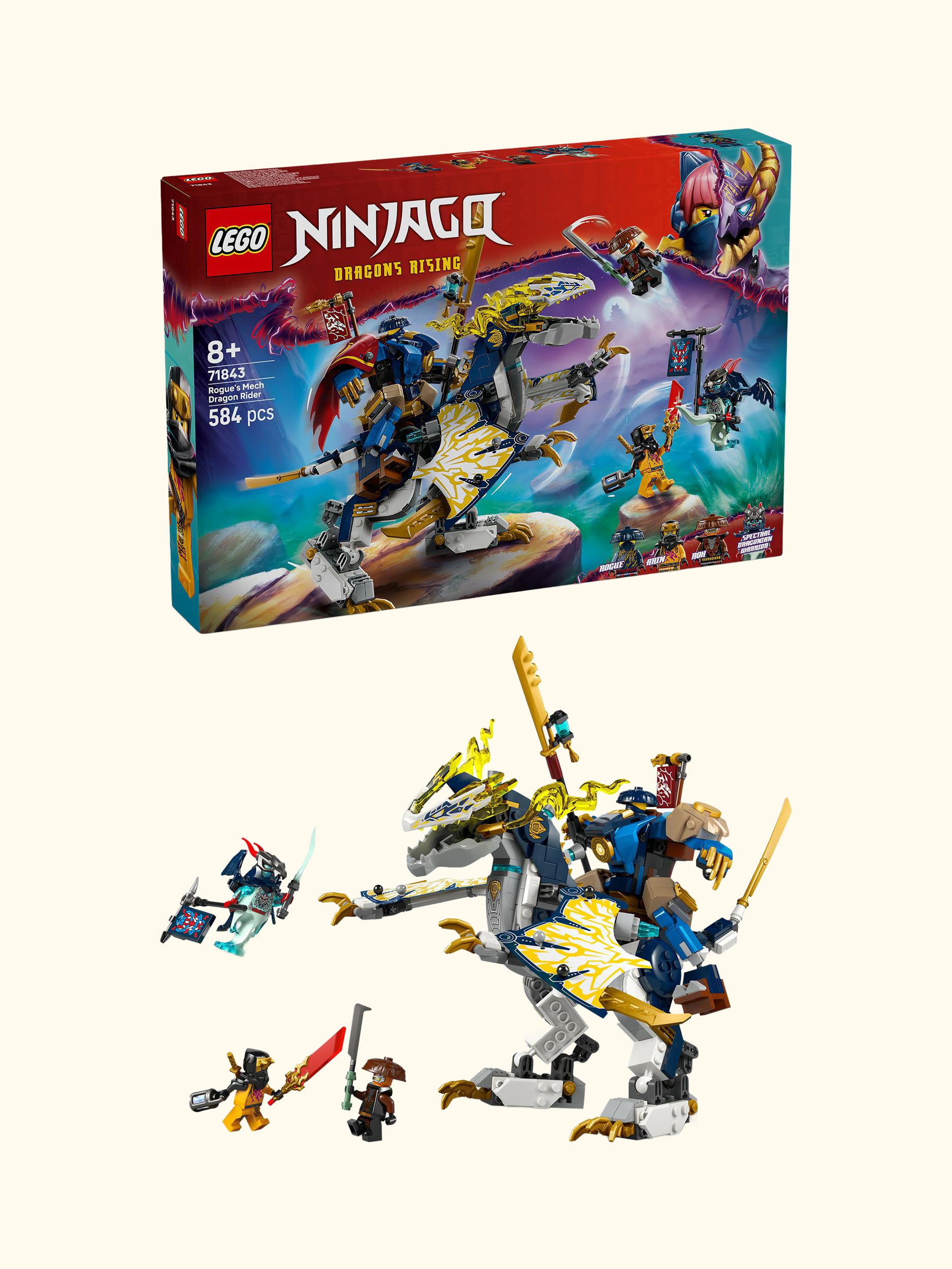 NINJAGO Rogue's Mech Dragon Rider, 71843