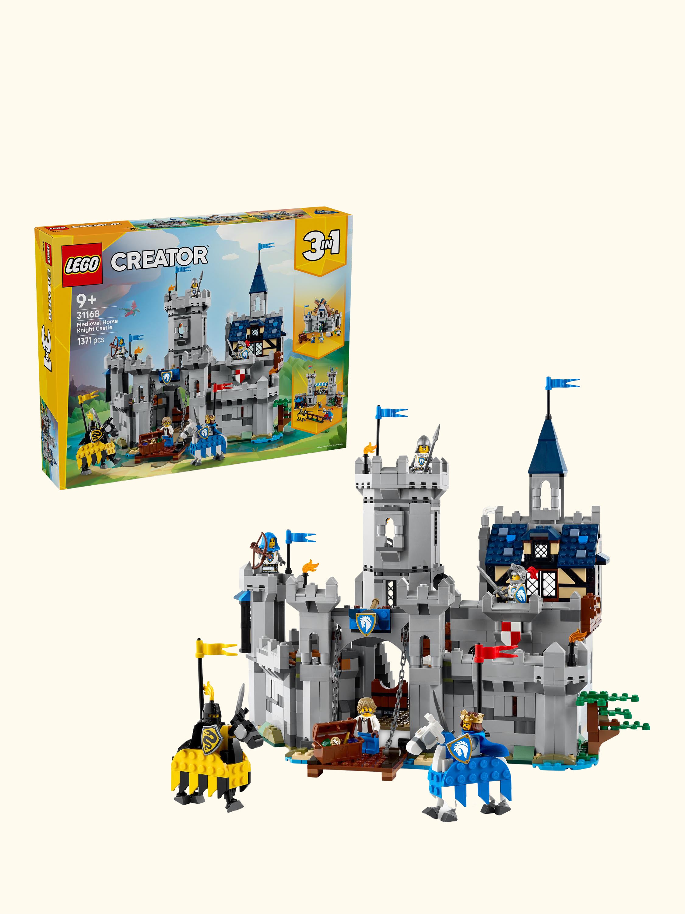 Creator 31168 3-in-1 Medieval Horse Knight Castle
