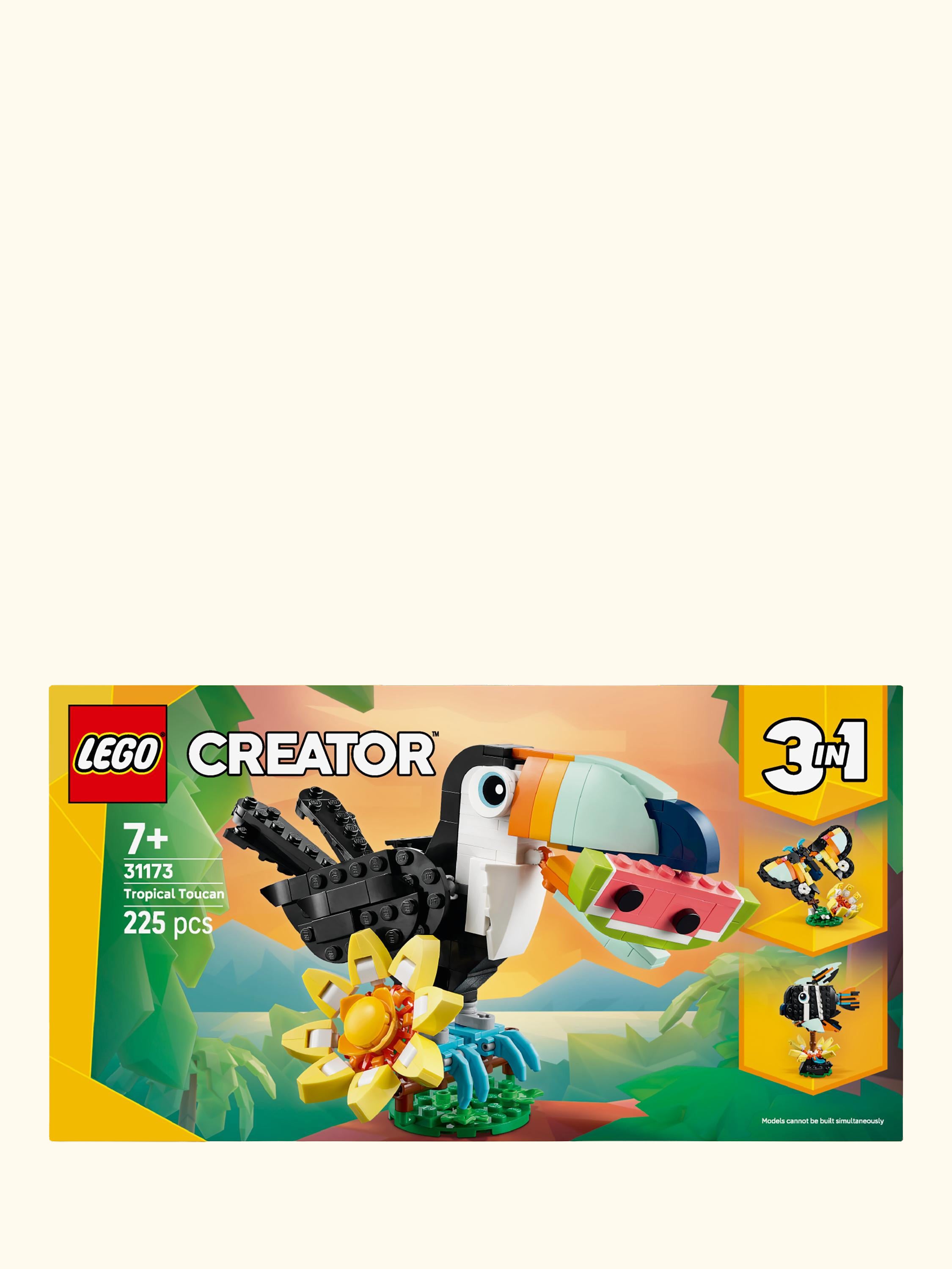 Creator 31173 3-in-1 Wild Animals Tropical Toucan Building Toy
