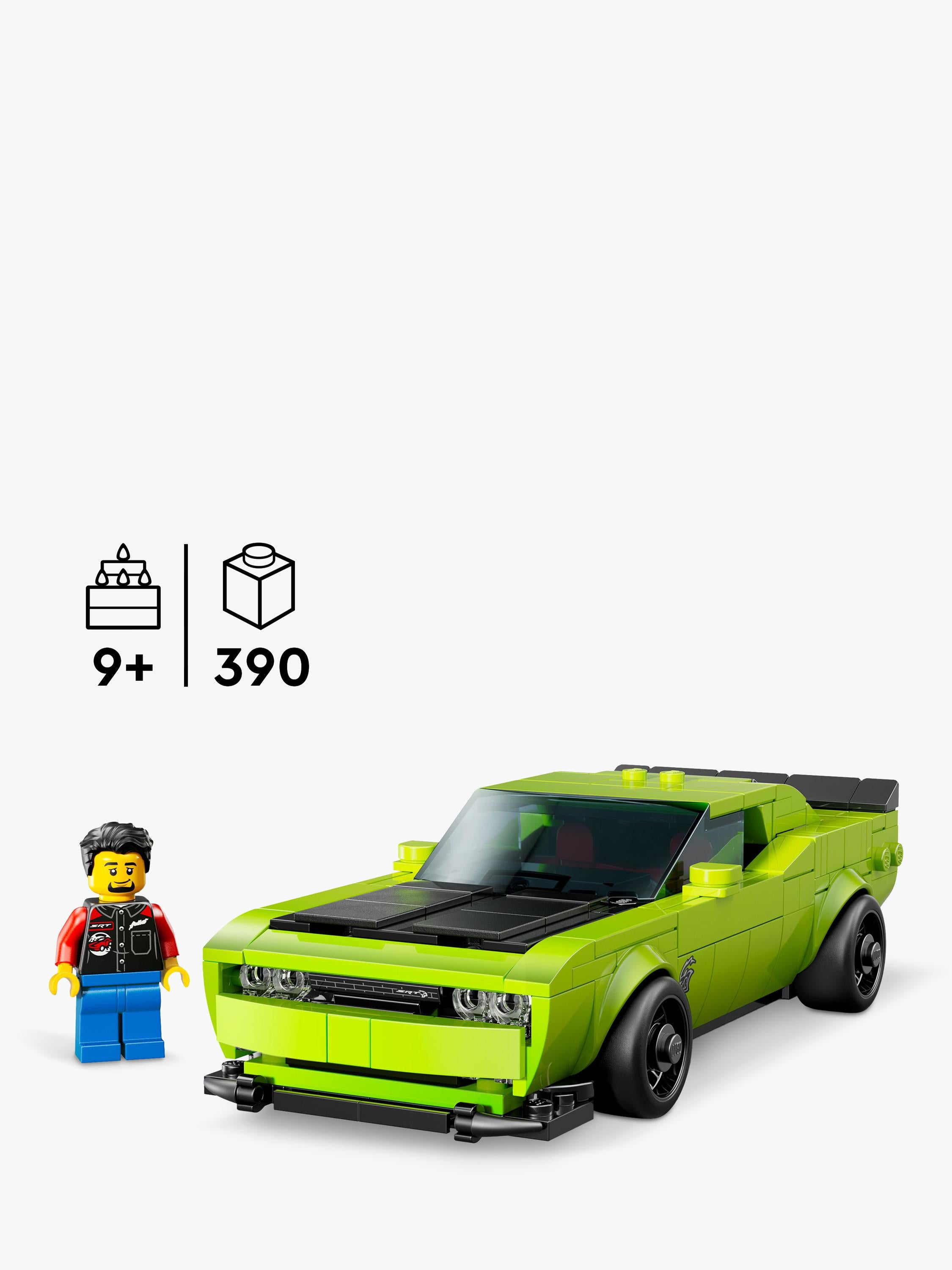 Speed Champions 77237 Dodge Challenger SRT Hellcat Sports Car Toy