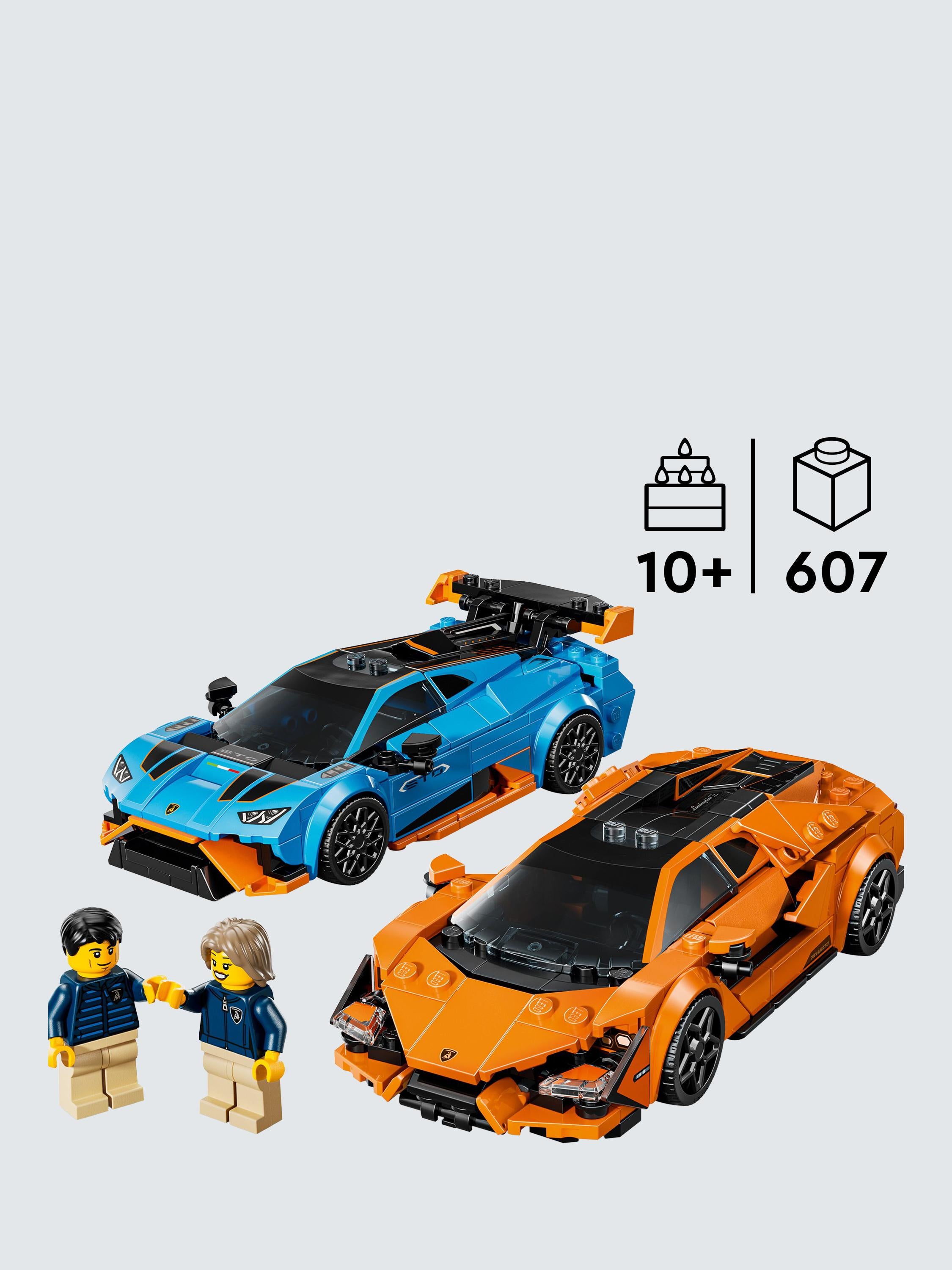 Speed Champions 77238 Lamborghini Revuelto & Huracán STO Race Cars