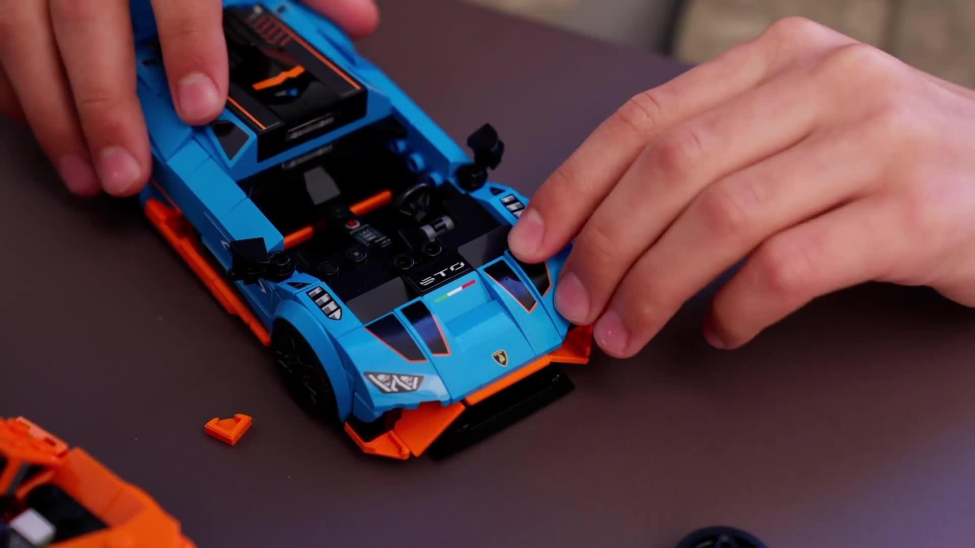Speed Champions 77238 Lamborghini Revuelto & Huracán STO Race Cars