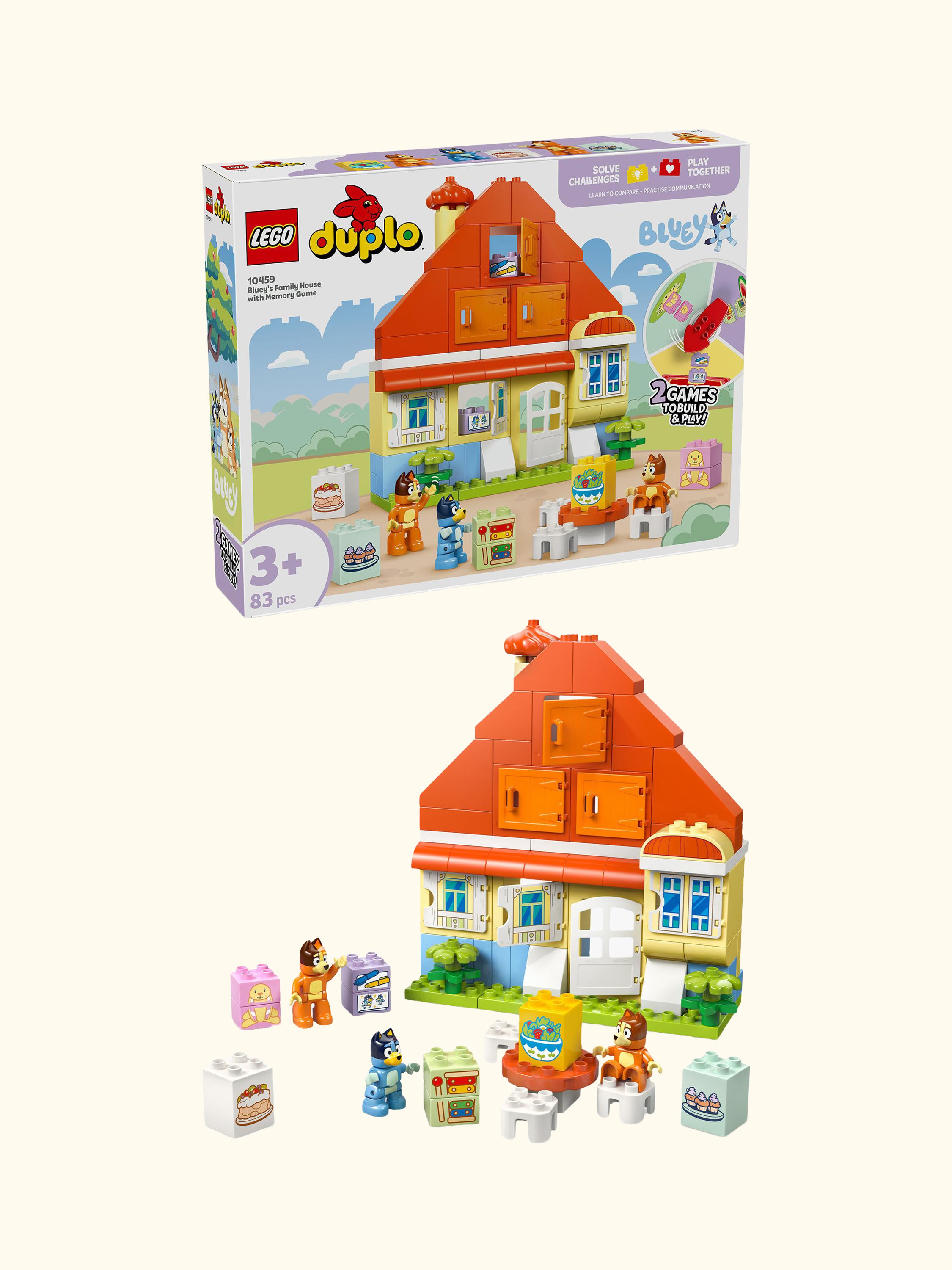 DUPLO Bluey's Family House with Memory Game 10459