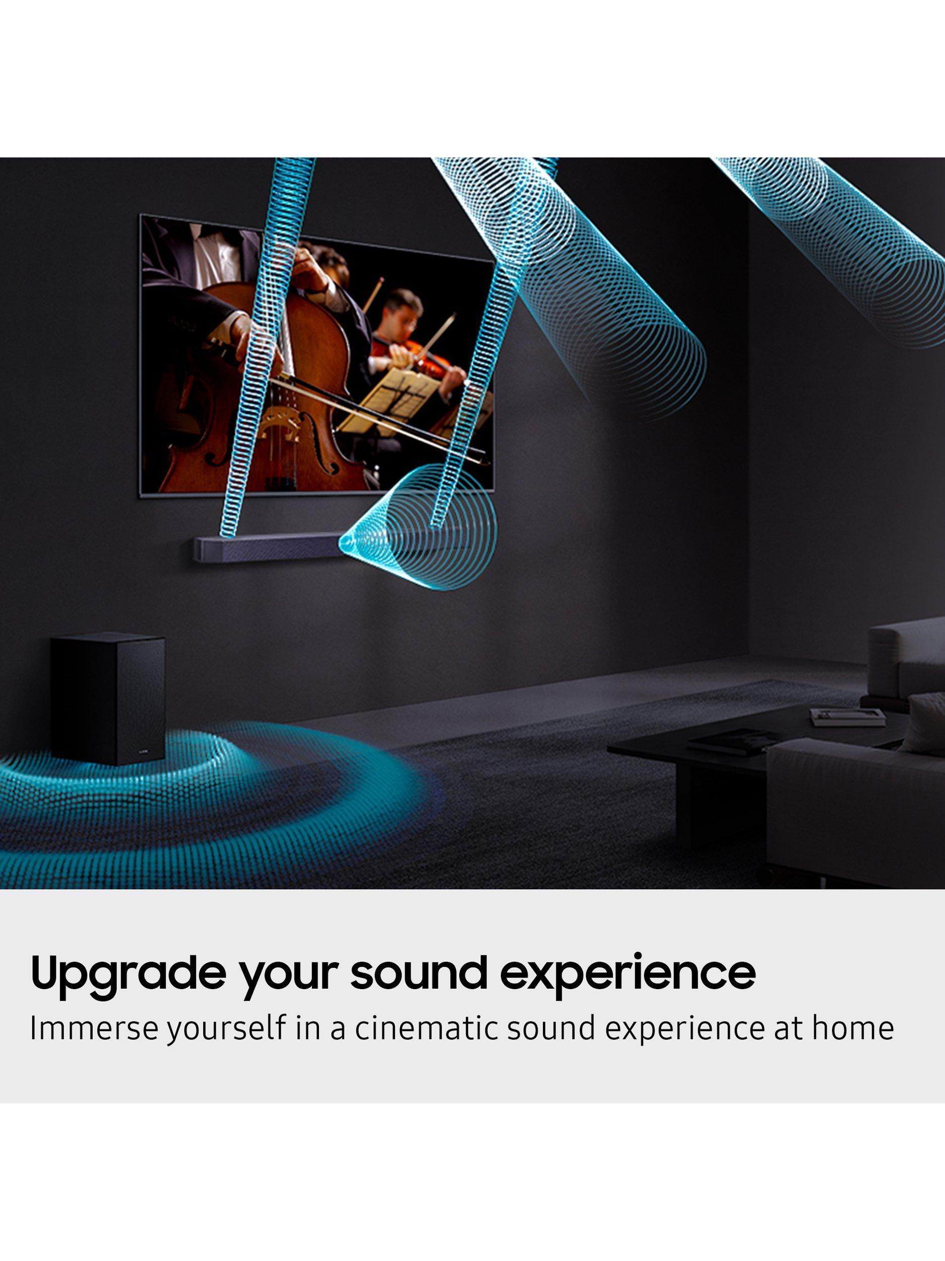 HW-Q600F Bluetooth Soundbar with Dolby Atmos & Wireless Subwoofer, Black