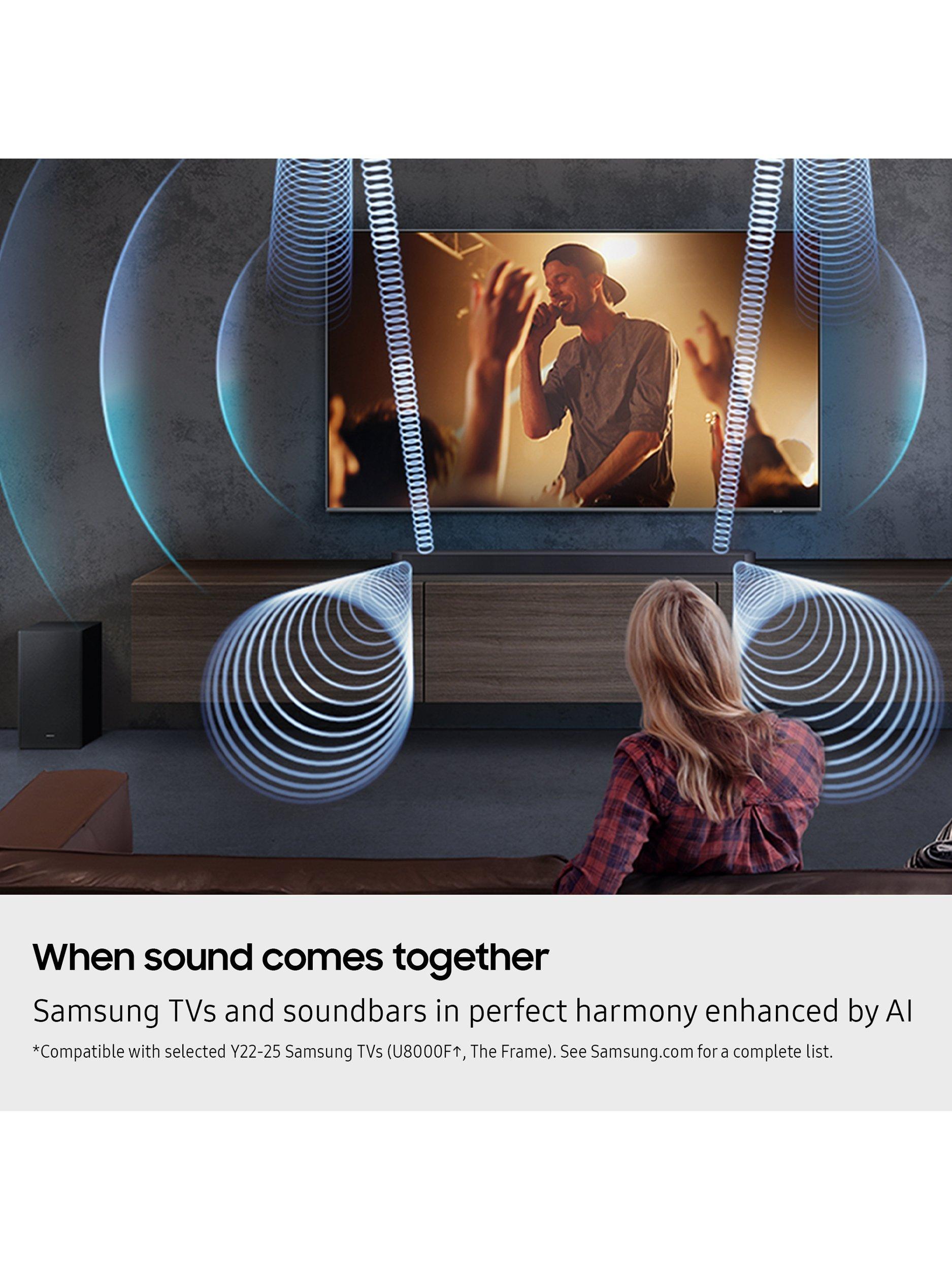 HW-Q600F Bluetooth Soundbar with Dolby Atmos & Wireless Subwoofer, Black