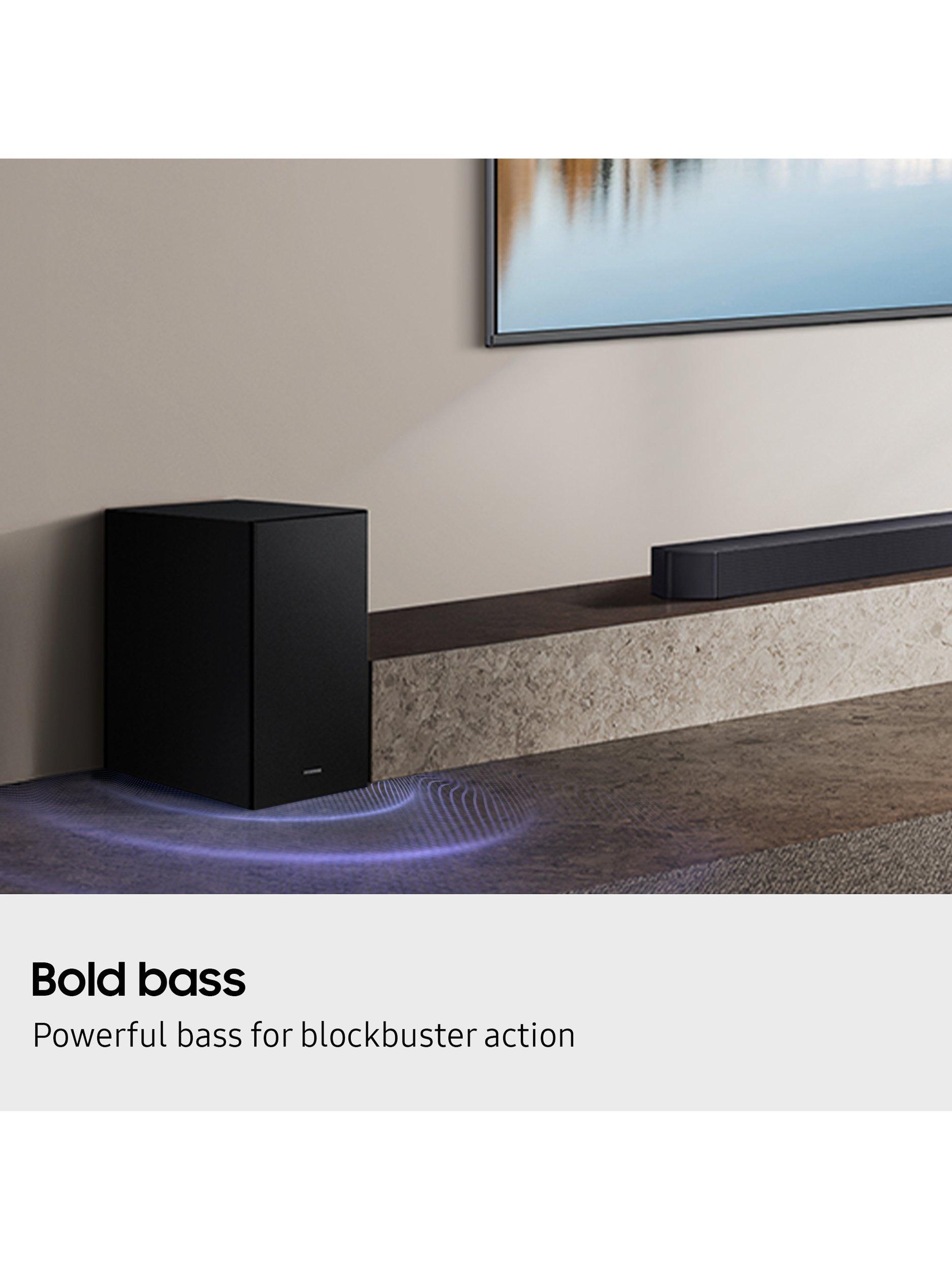 HW-Q600F Bluetooth Soundbar with Dolby Atmos & Wireless Subwoofer, Black