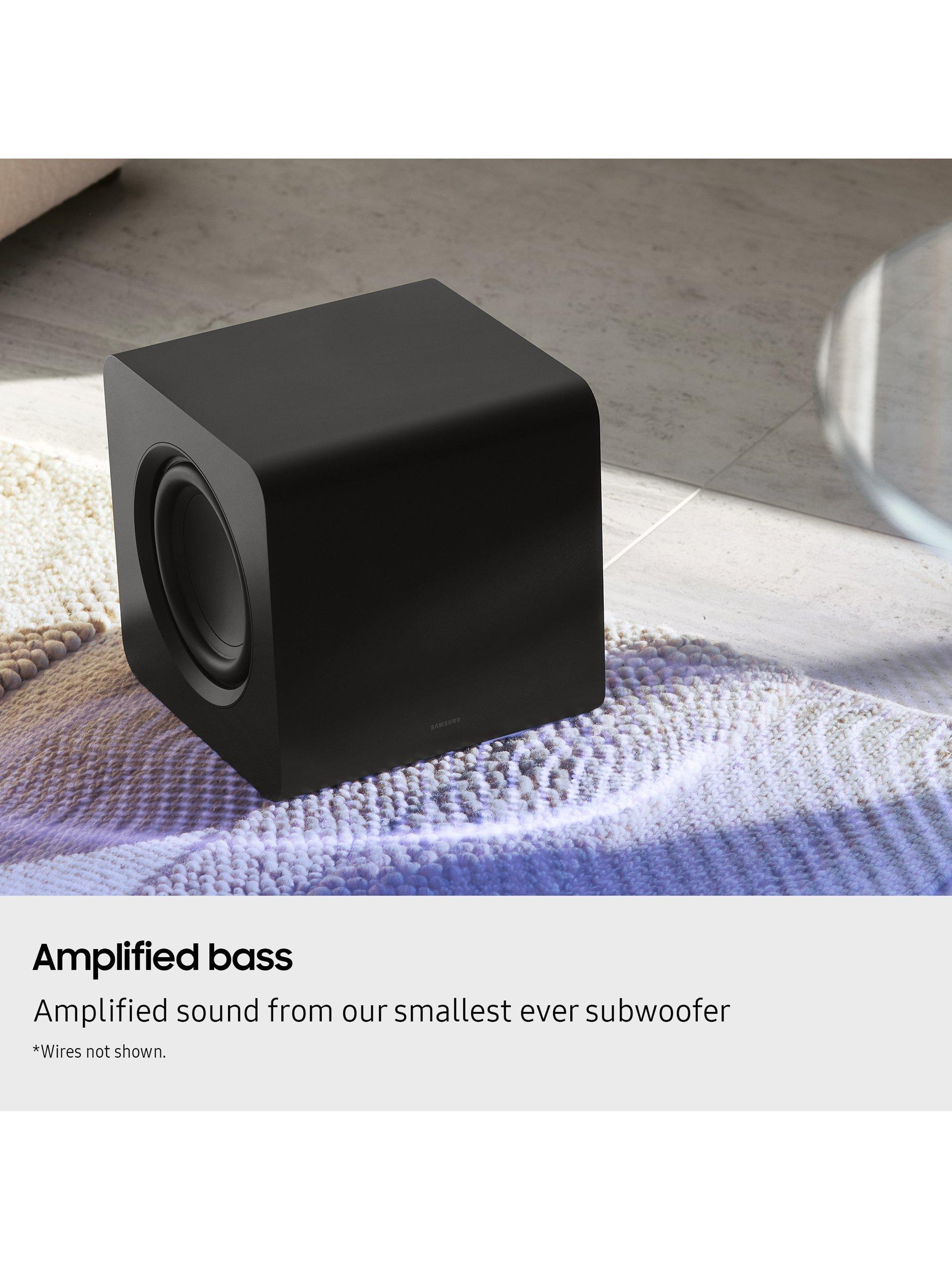 HW-QS700F Bluetooth Wi-Fi Soundbar with Dolby Atmos, DTS:X & Wireless Subwoofer, Black