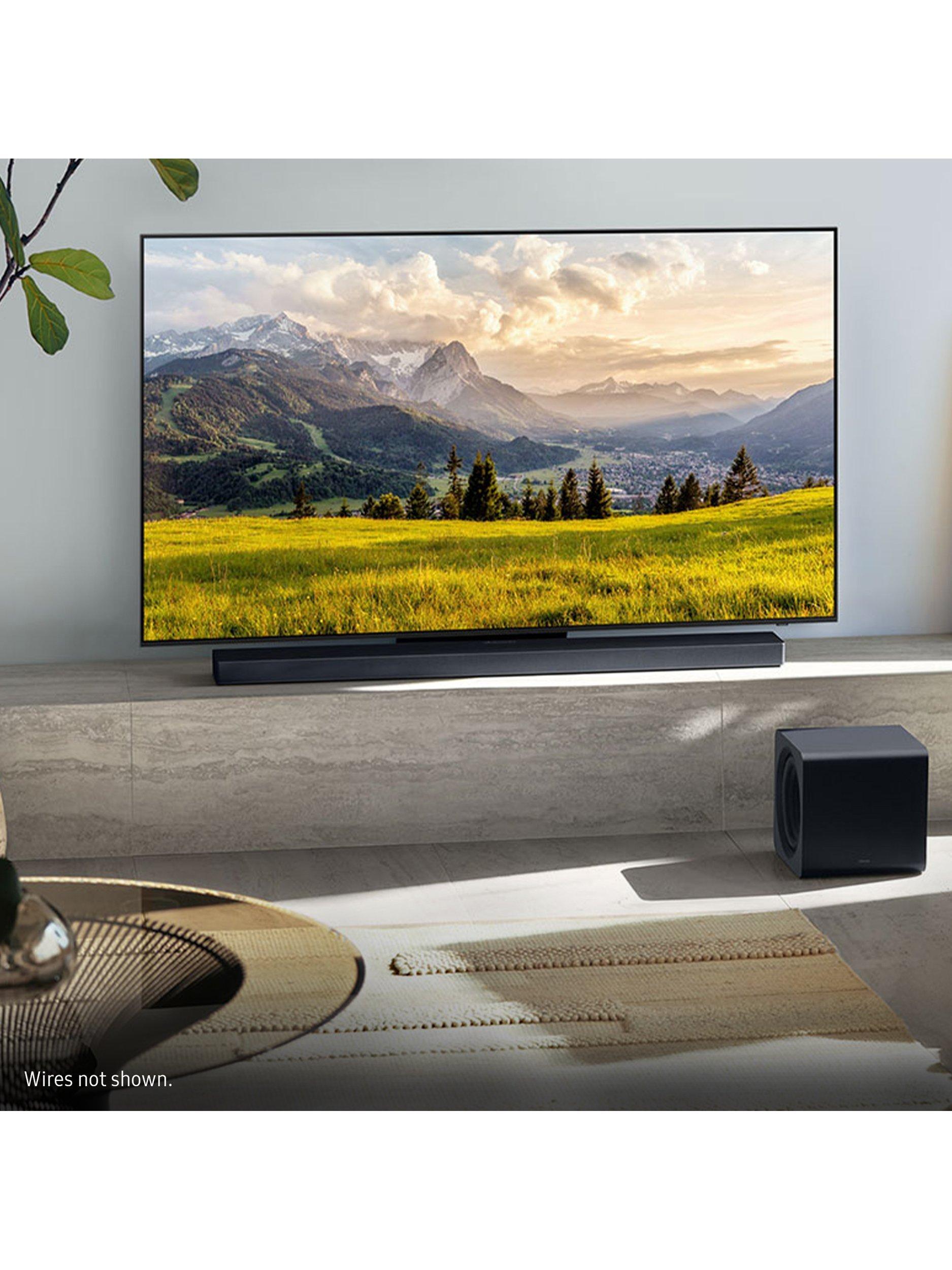 HW-QS700F Bluetooth Wi-Fi Soundbar with Dolby Atmos, DTS:X & Wireless Subwoofer, Black