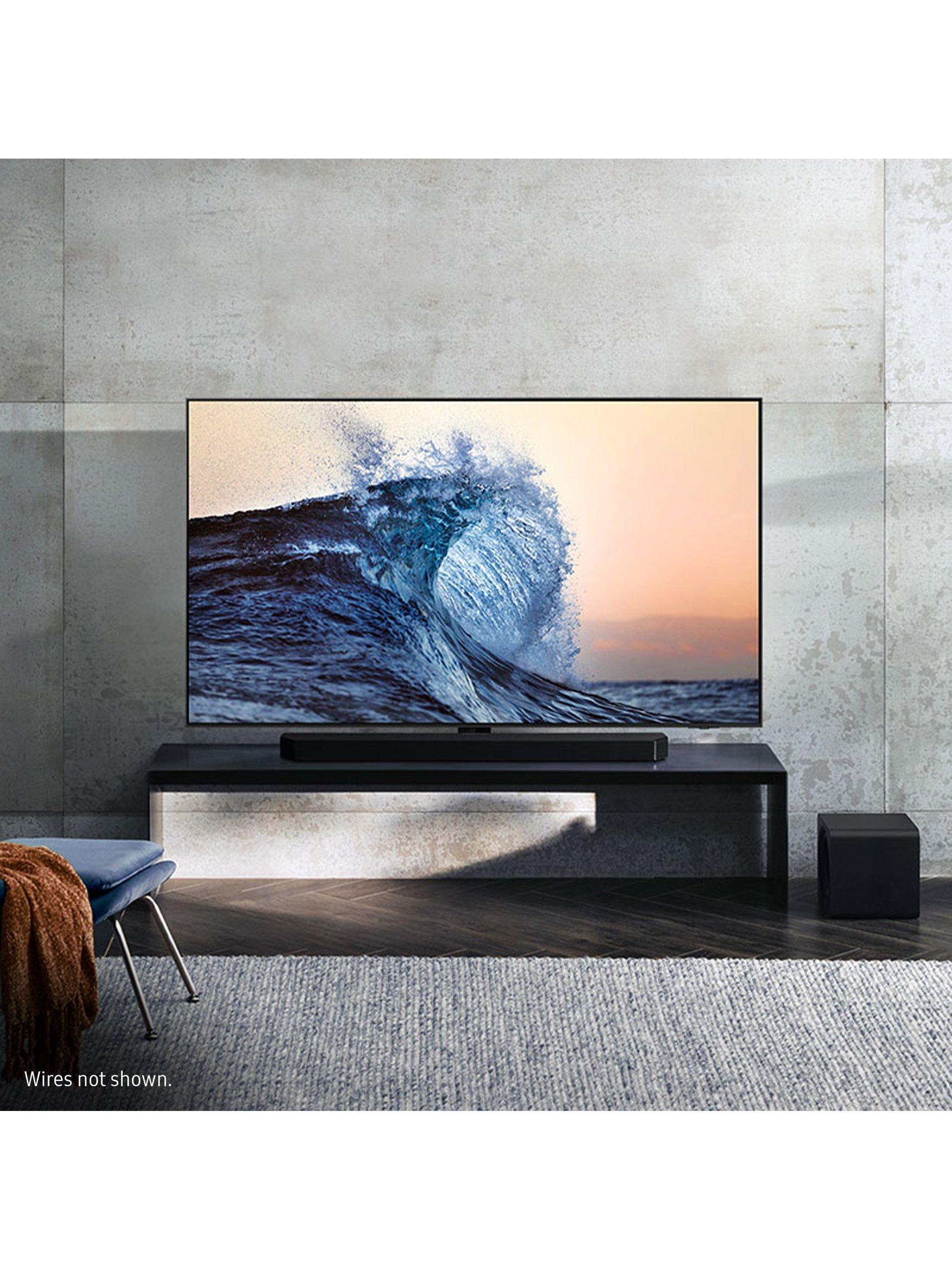 HW-Q800F Bluetooth Wi-Fi Cinematic Soundbar with Dolby Atmos, DTS:X & Wireless Subwoofer, Black