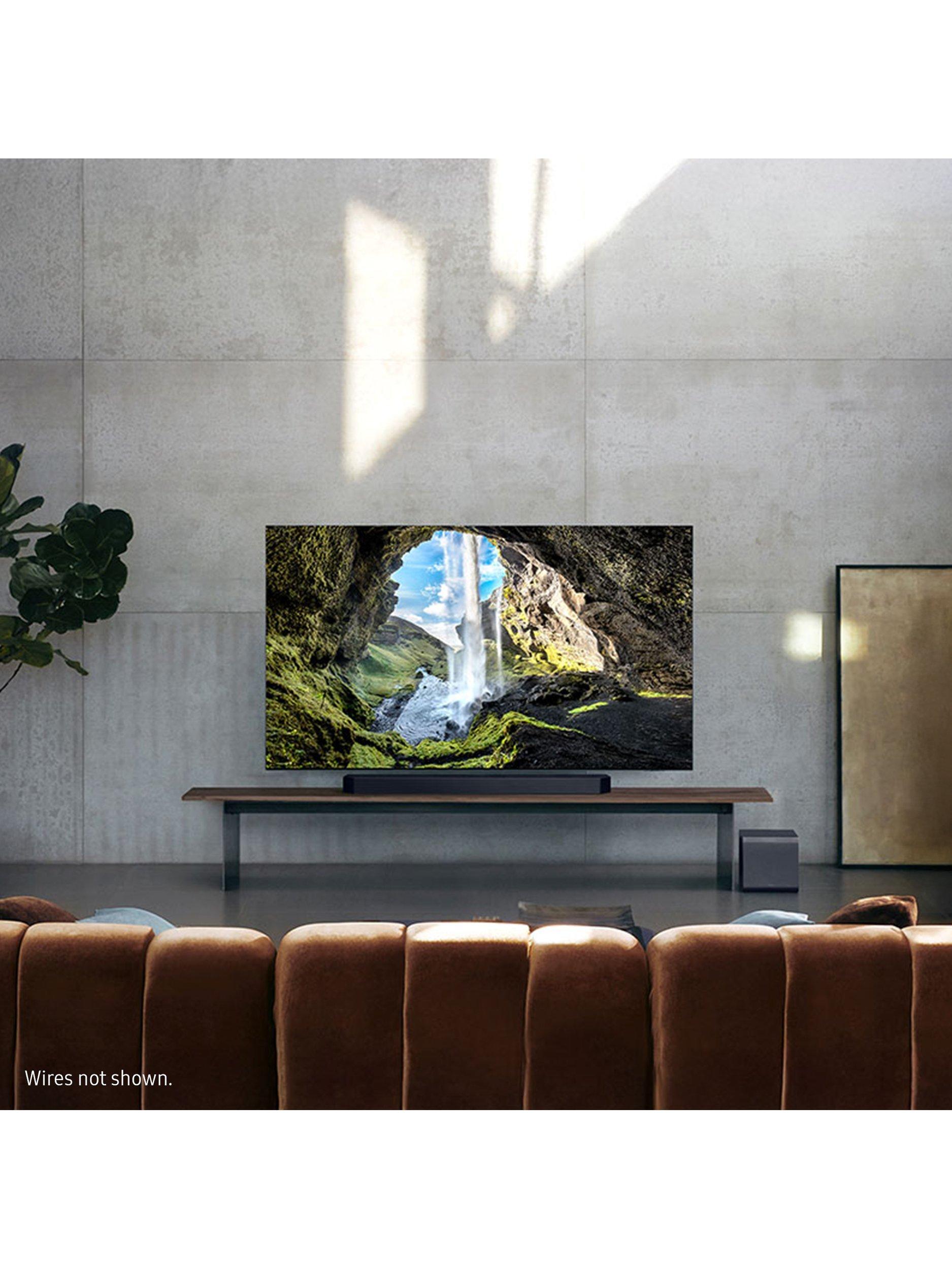 HW-Q990F Bluetooth Wi-Fi Cinematic Soundbar with Dolby Atmos, DTS:X, Wireless Subwoofer & Rear Speakers, Black
