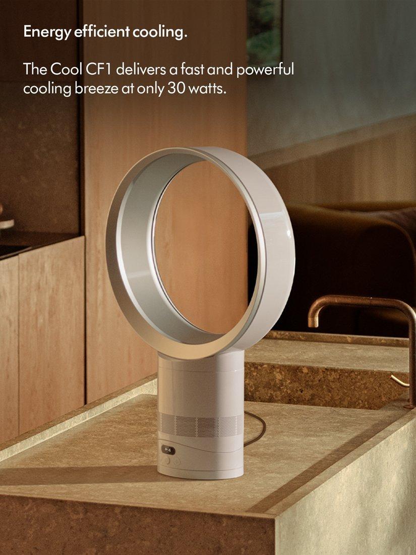 Cool CF1 Desk Fan, White/Silver