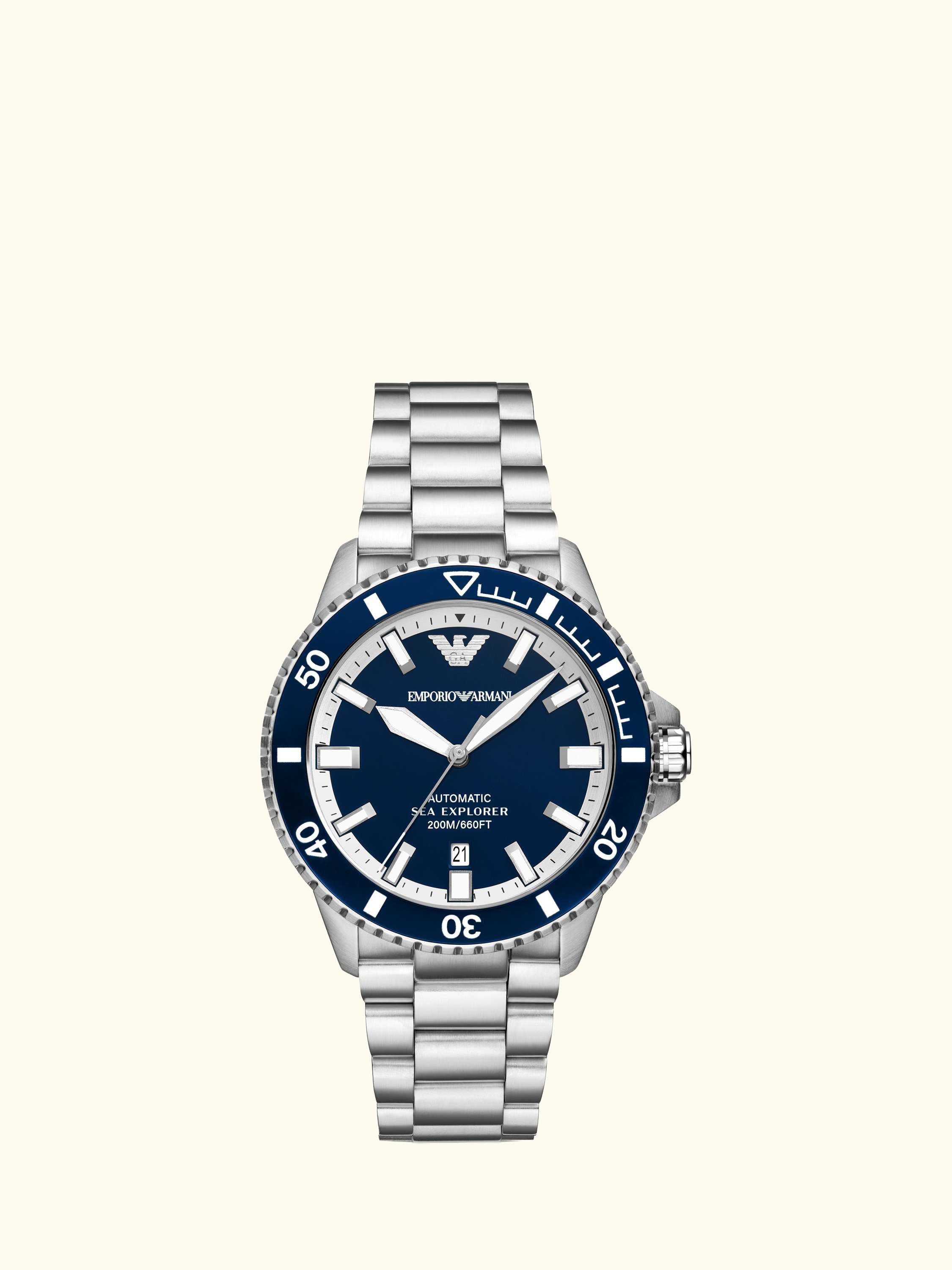 AR60087 Men's Sea Explorer Bracelet Watch, Blue