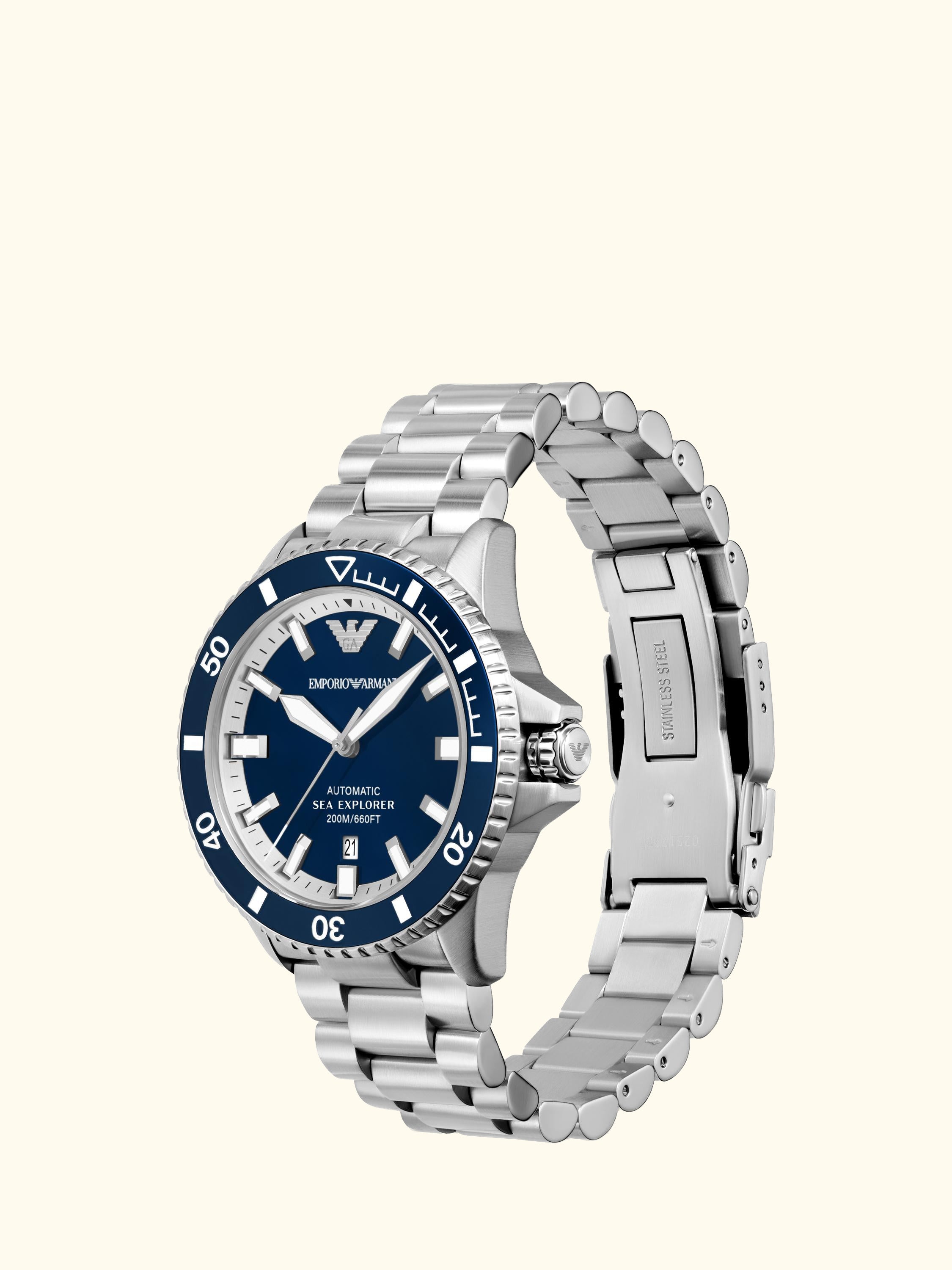 AR60087 Men's Sea Explorer Bracelet Watch, Blue