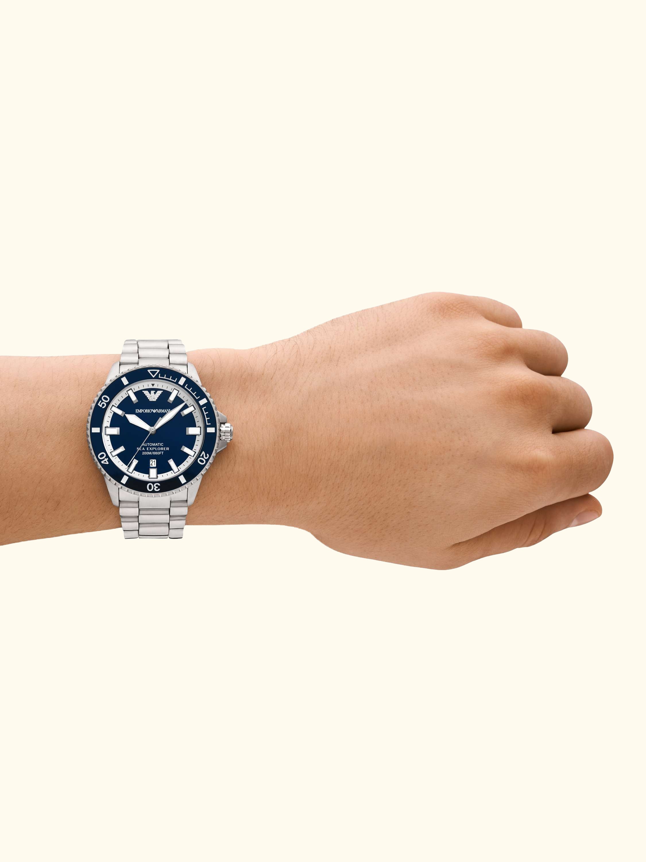 AR60087 Men's Sea Explorer Bracelet Watch, Blue