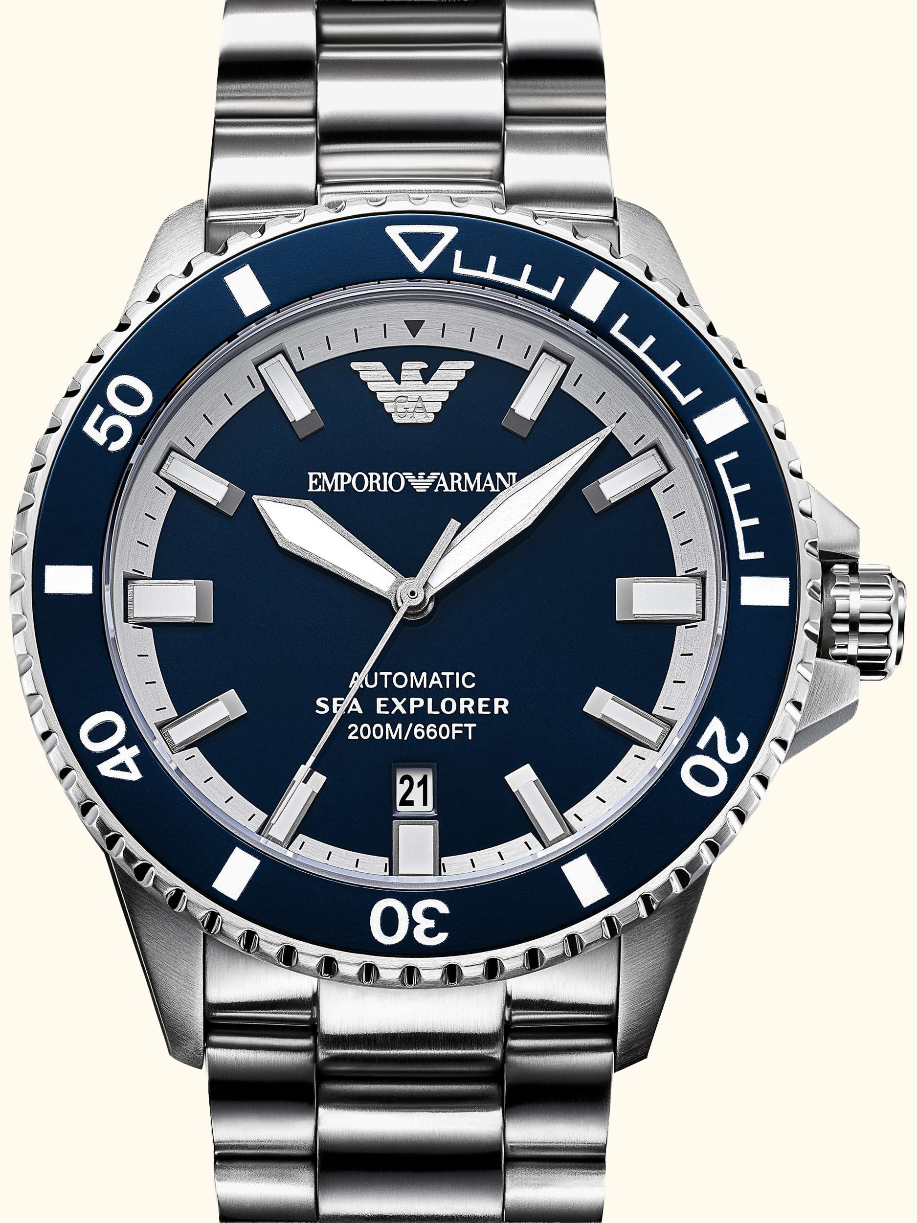 AR60087 Men's Sea Explorer Bracelet Watch, Blue