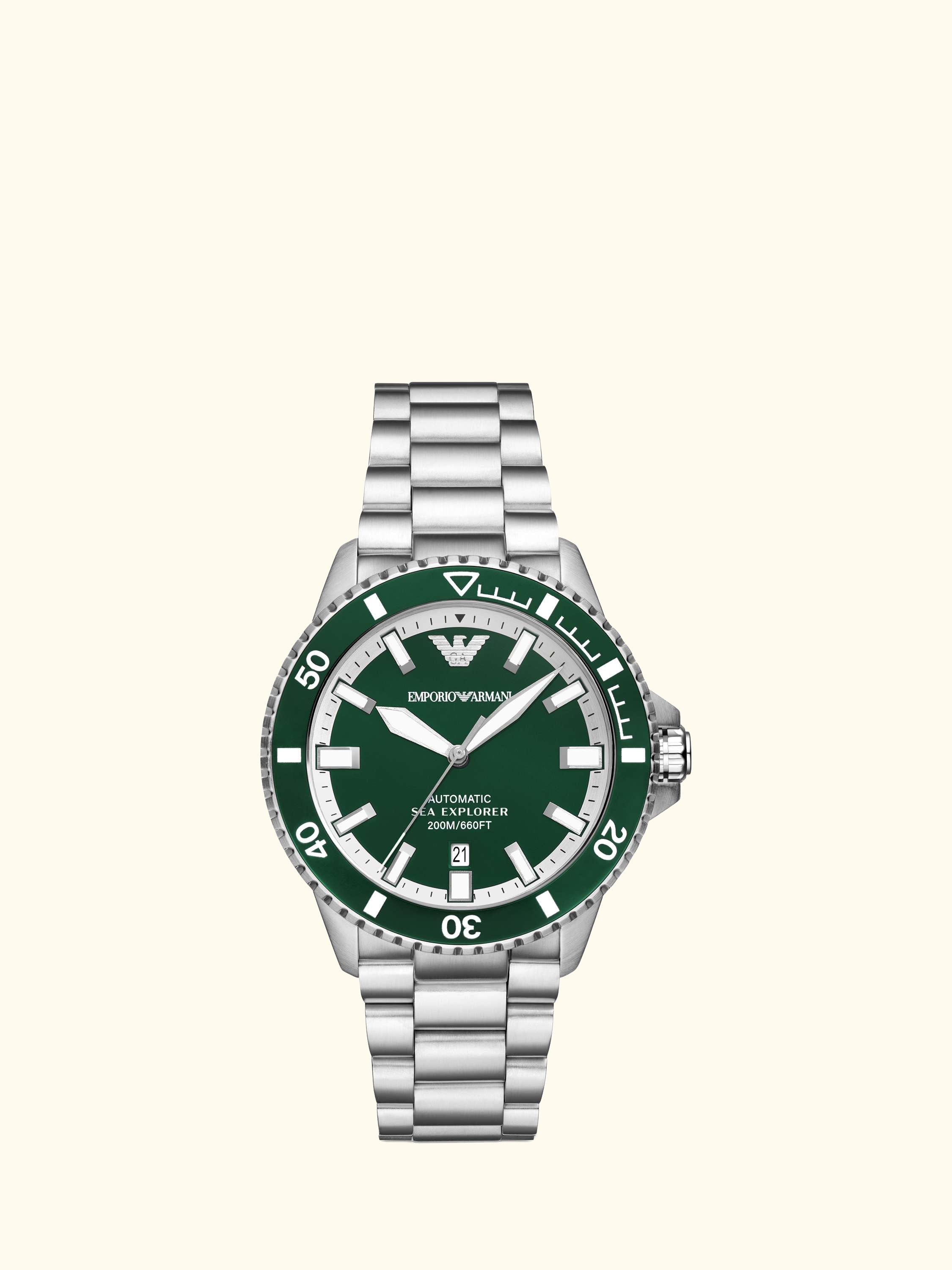 AR60088 Men's Sea Explorer Bracelet Watch, Green