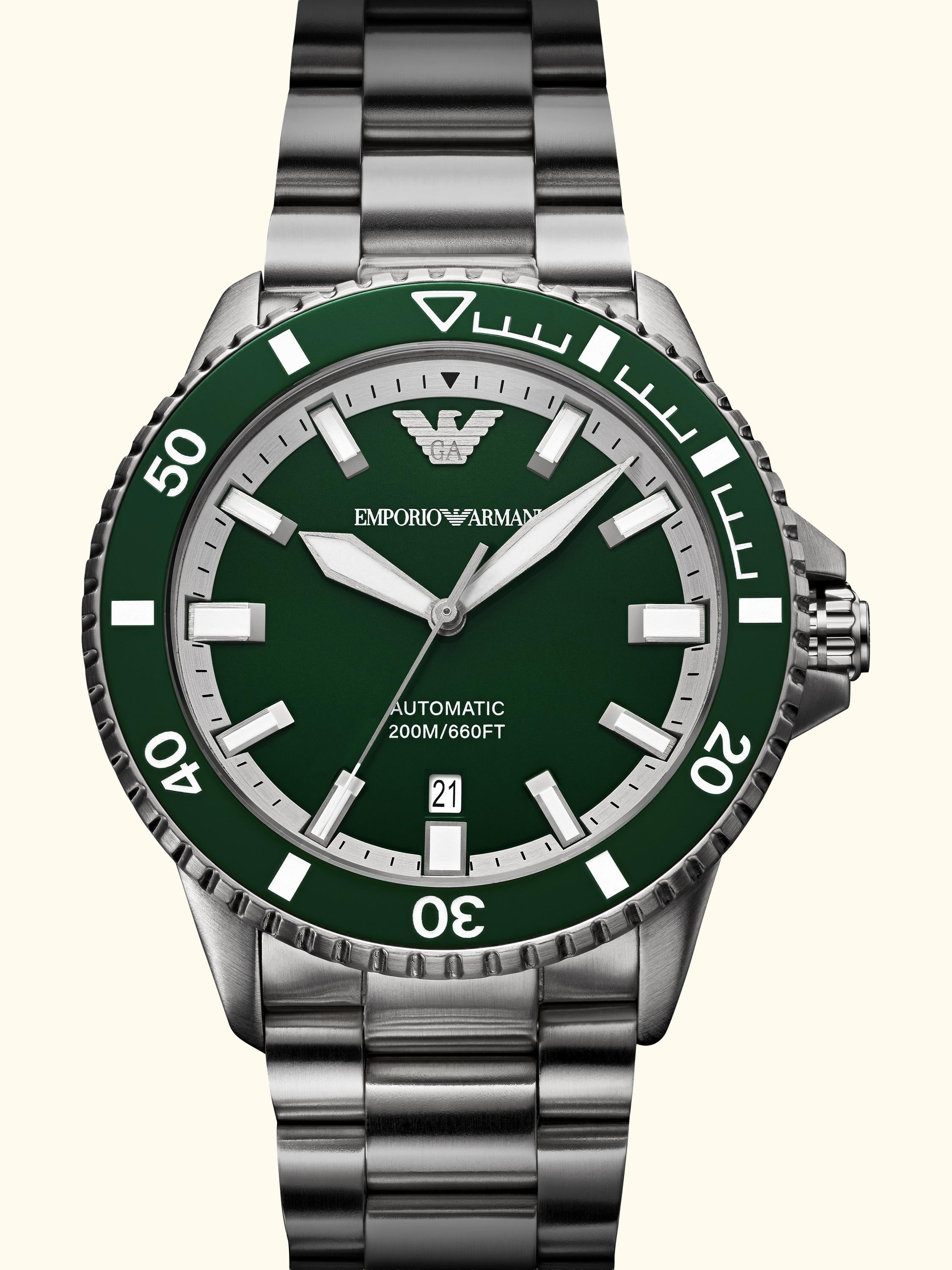 AR60088 Men's Sea Explorer Bracelet Watch, Green