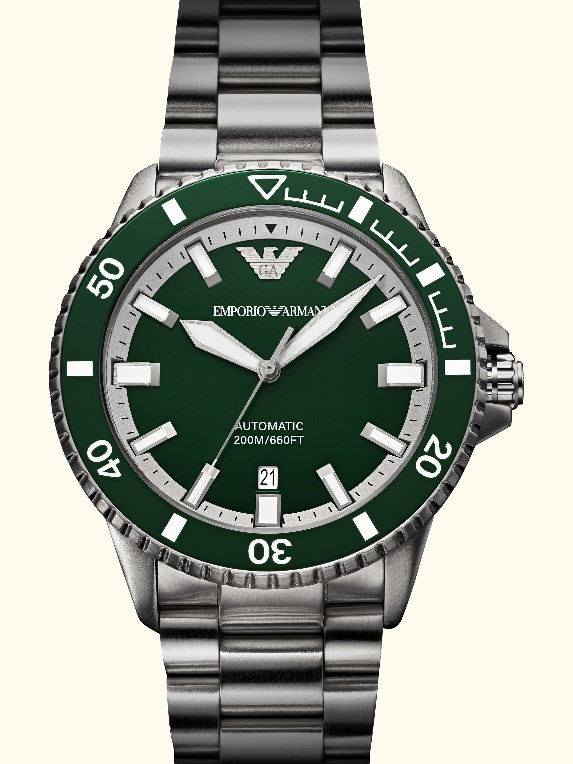 AR60088 Men's Sea Explorer Bracelet Watch, Green