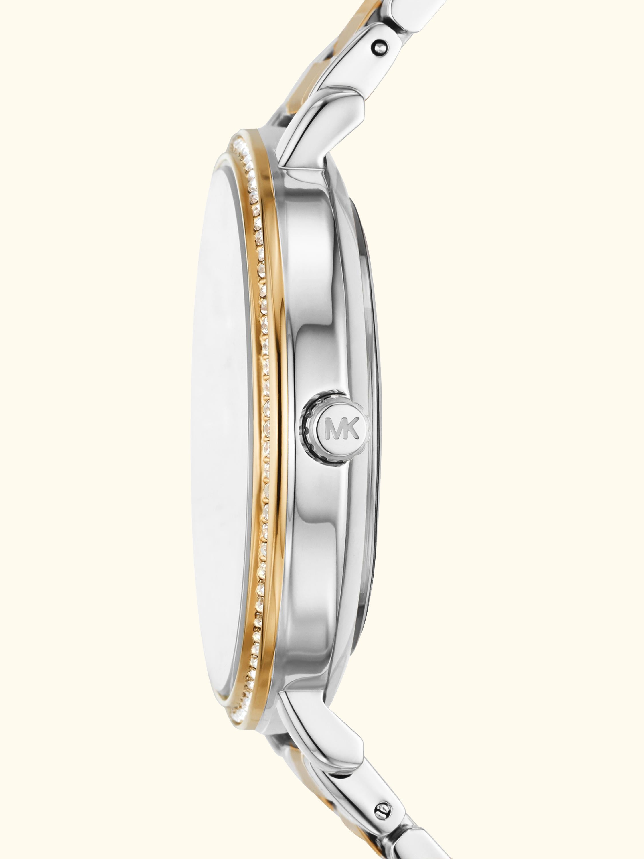 MK4918 Pyper Stainless Steel Cubic Zirconia Bracelet Watch