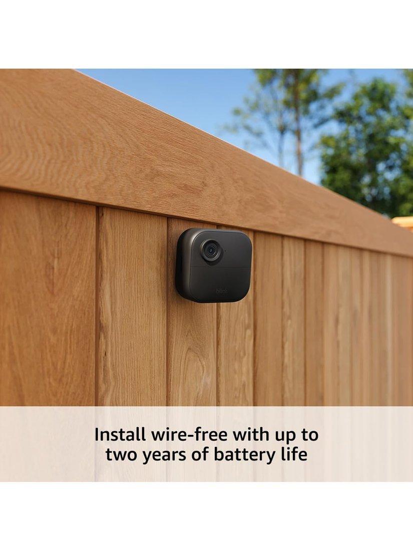 Blink Outdoor 4 Wireless Battery Smart Security System with Three HD Cameras, Black