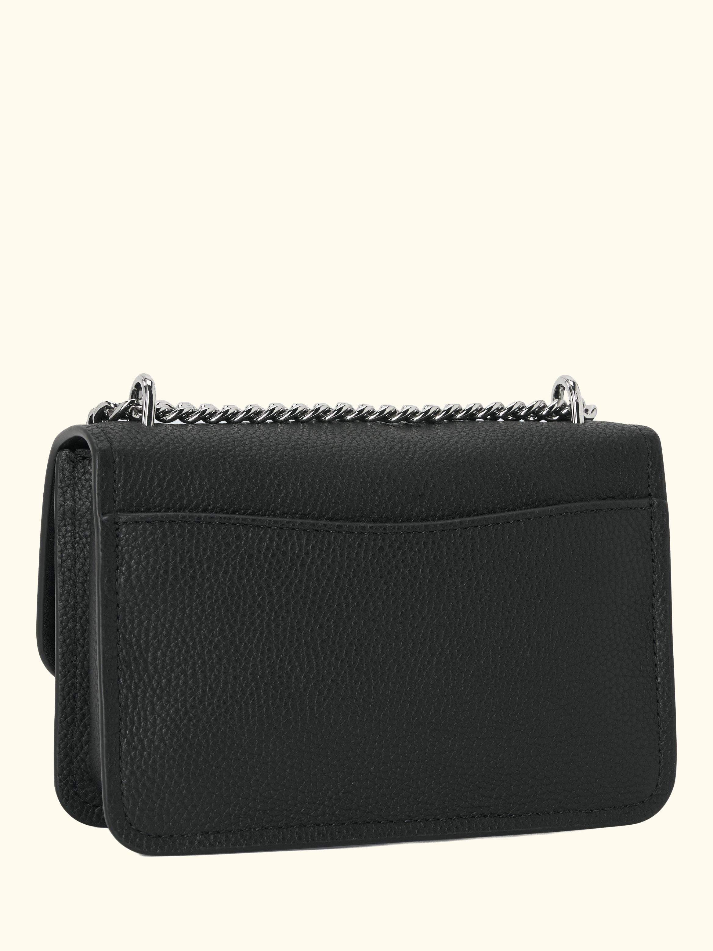 Claire Leather Crossbody Bag, Black