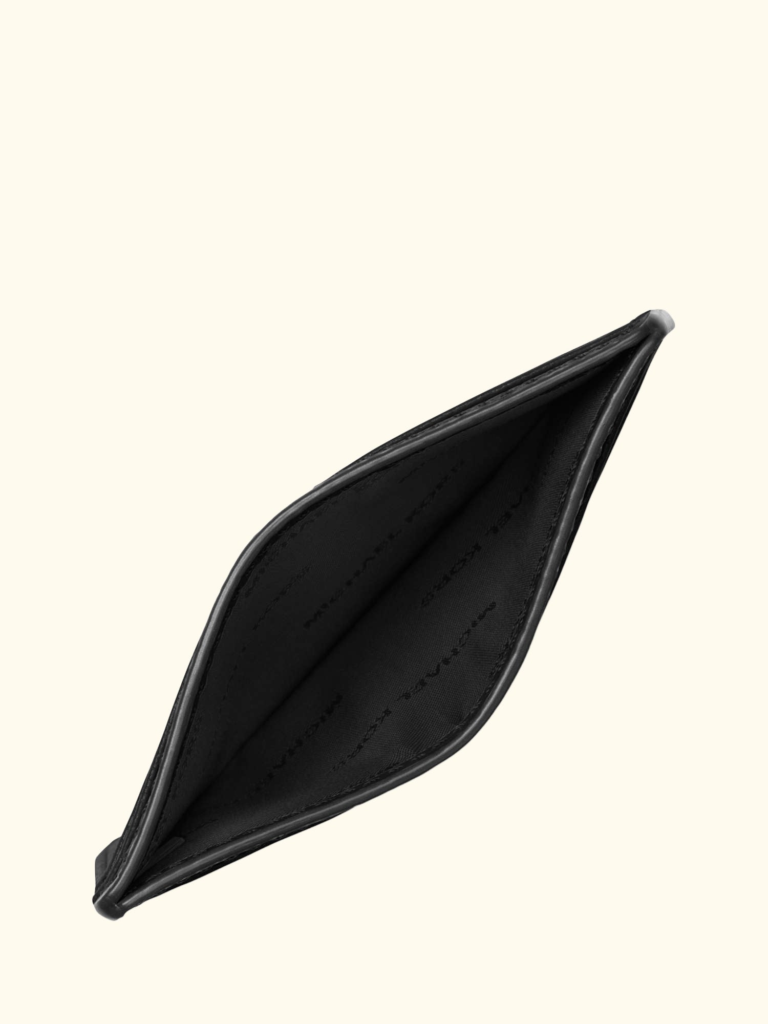 Jet Set Leather Card Holder, Black