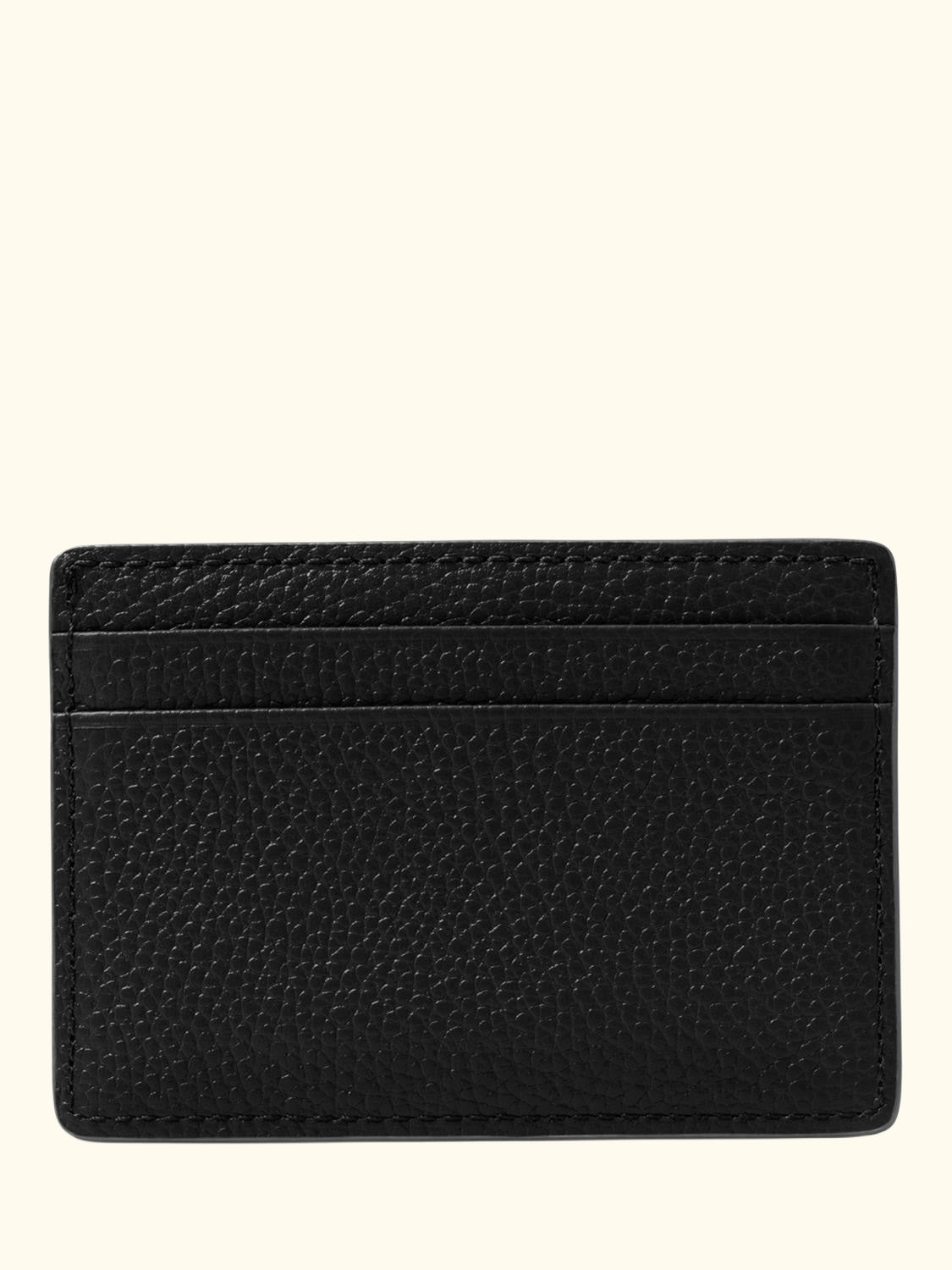 Jet Set Leather Card Holder, Black