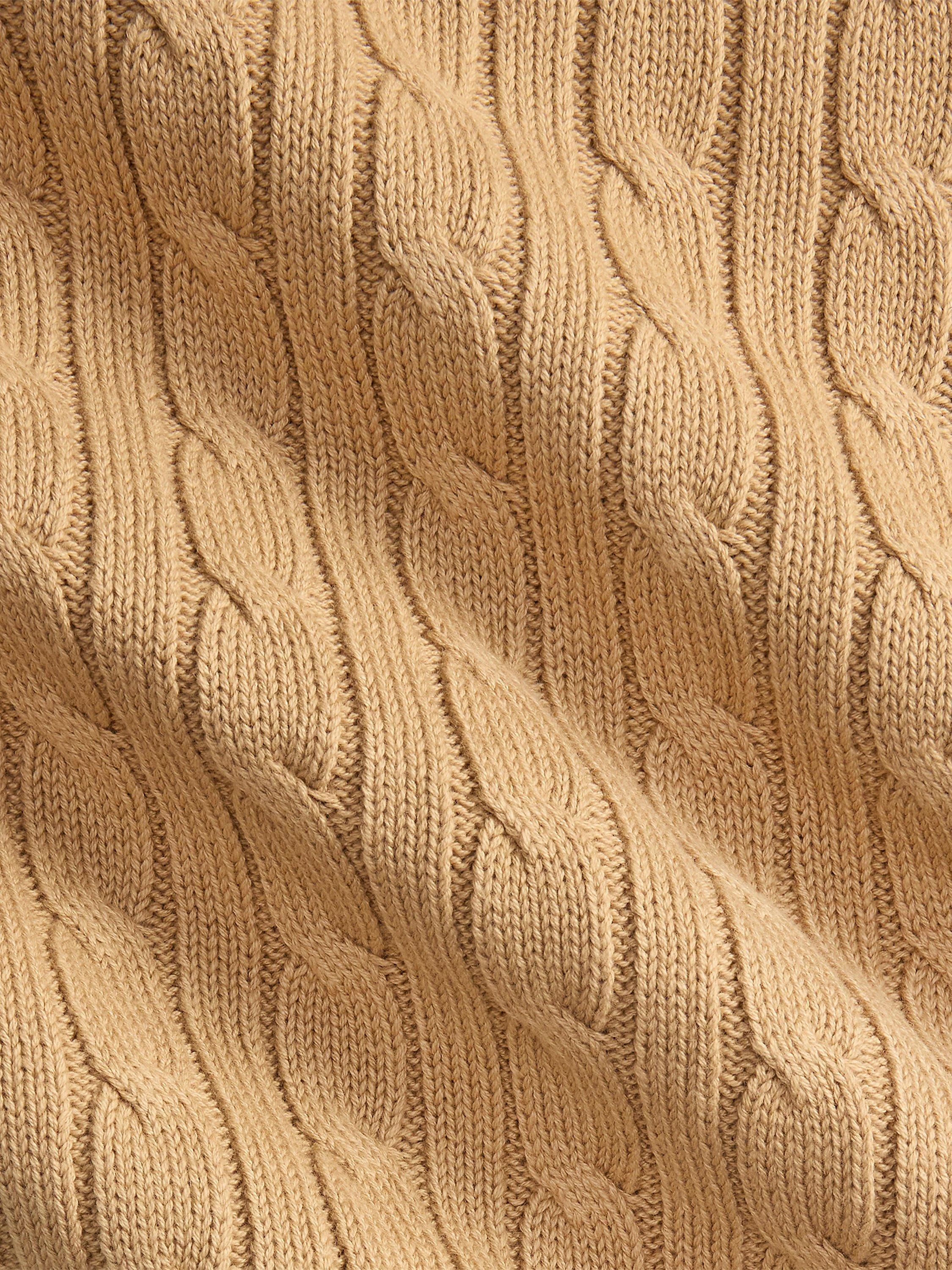 Polo Ralph Lauren Baby Cable Knit Blanket, Camel