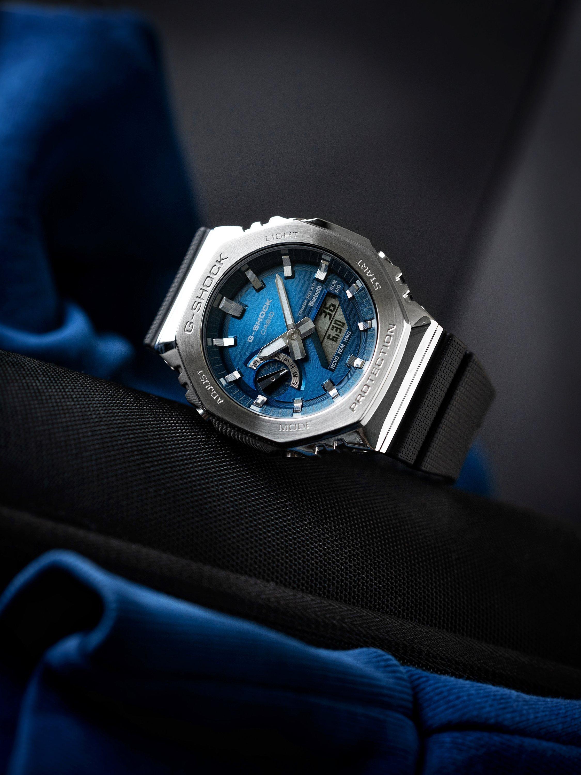 GBM-2100A-2BER Men's Solar Watch, Blue