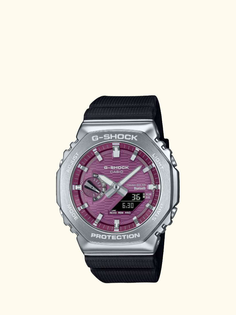GBM-2100A-4BER Men's Solar G-Shock Watch, Pink