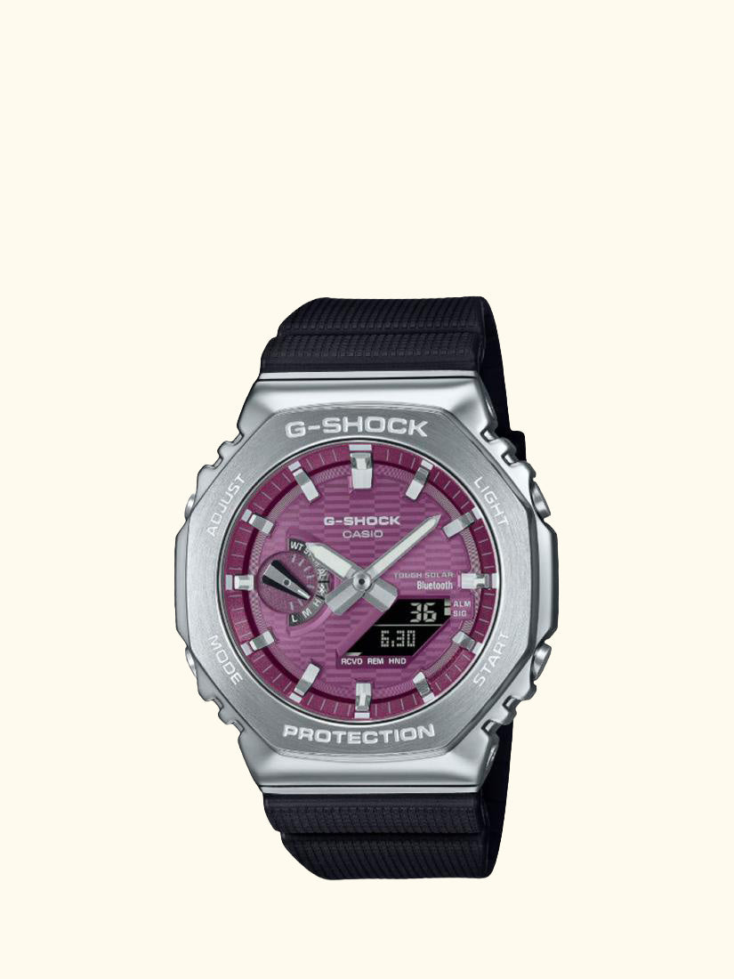 GBM-2100A-4BER Men's Solar G-Shock Watch, Pink