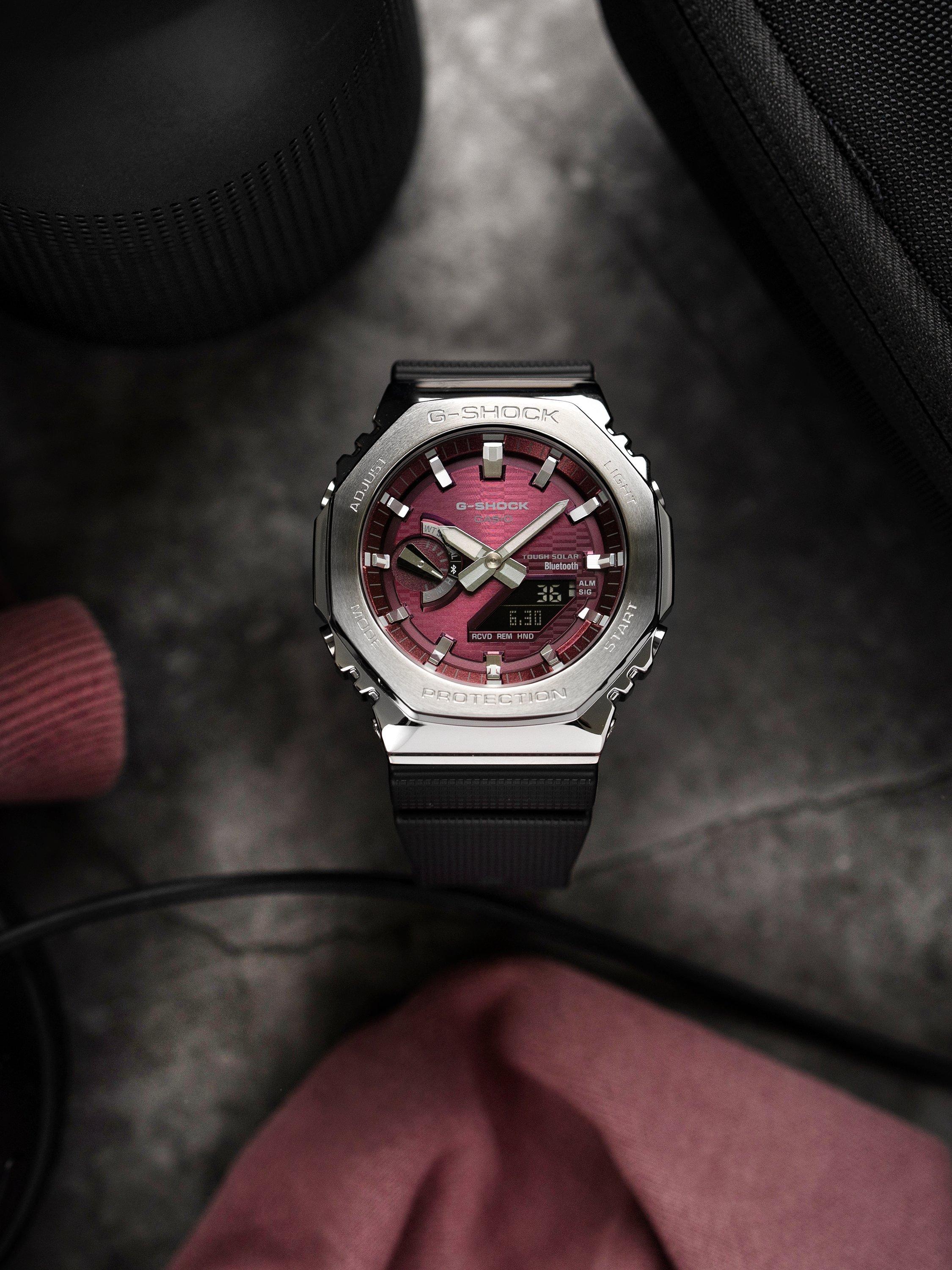GBM-2100A-4BER Men's Solar G-Shock Watch, Pink