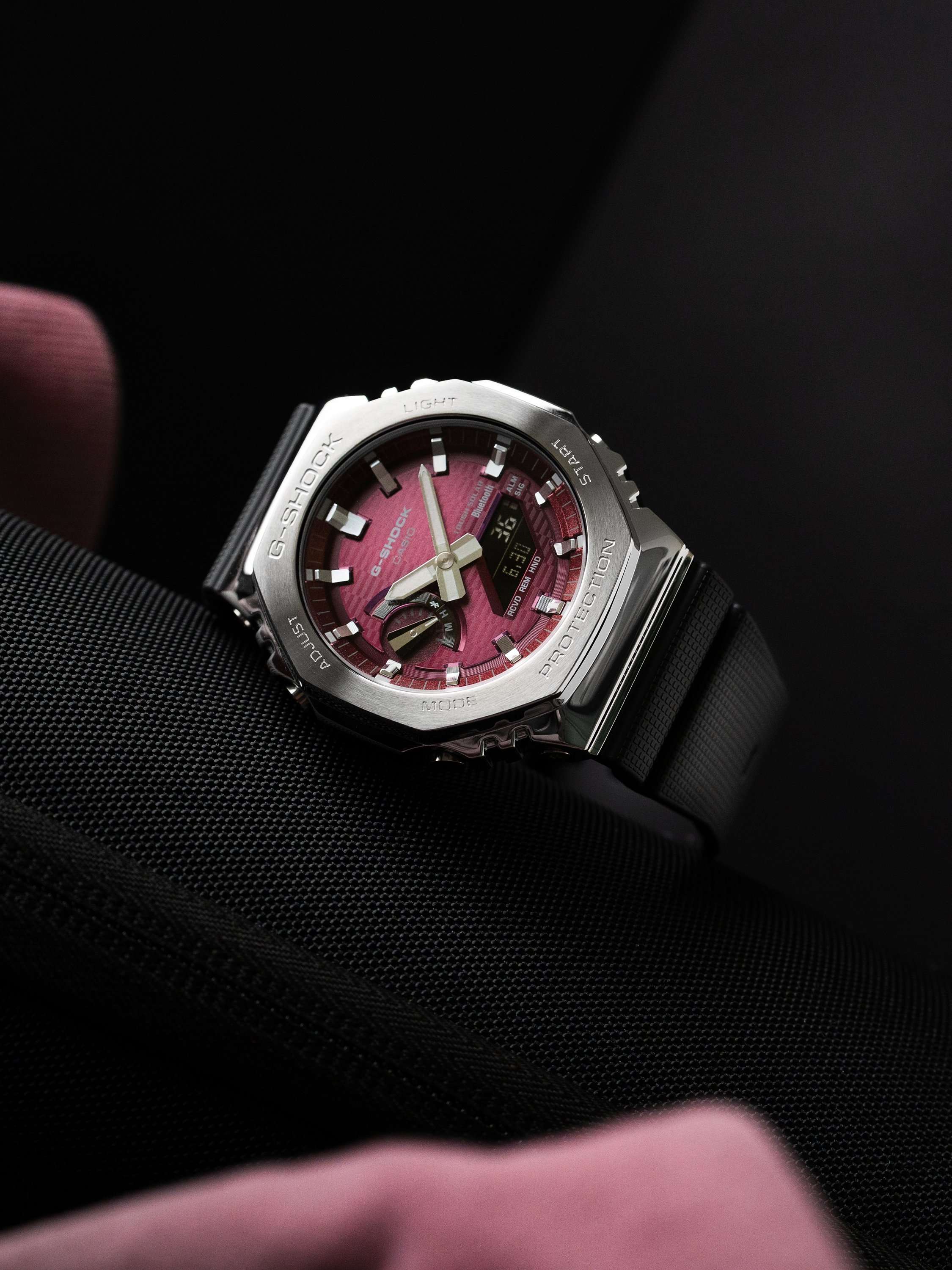 GBM-2100A-4BER Men's Solar G-Shock Watch, Pink